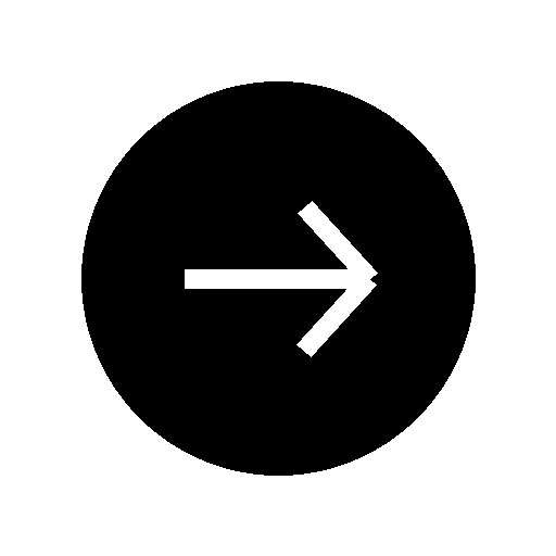 Ein schwarzes Kreis-Symbol mit einem weißen Pfeil, der nach rechts zeigt.