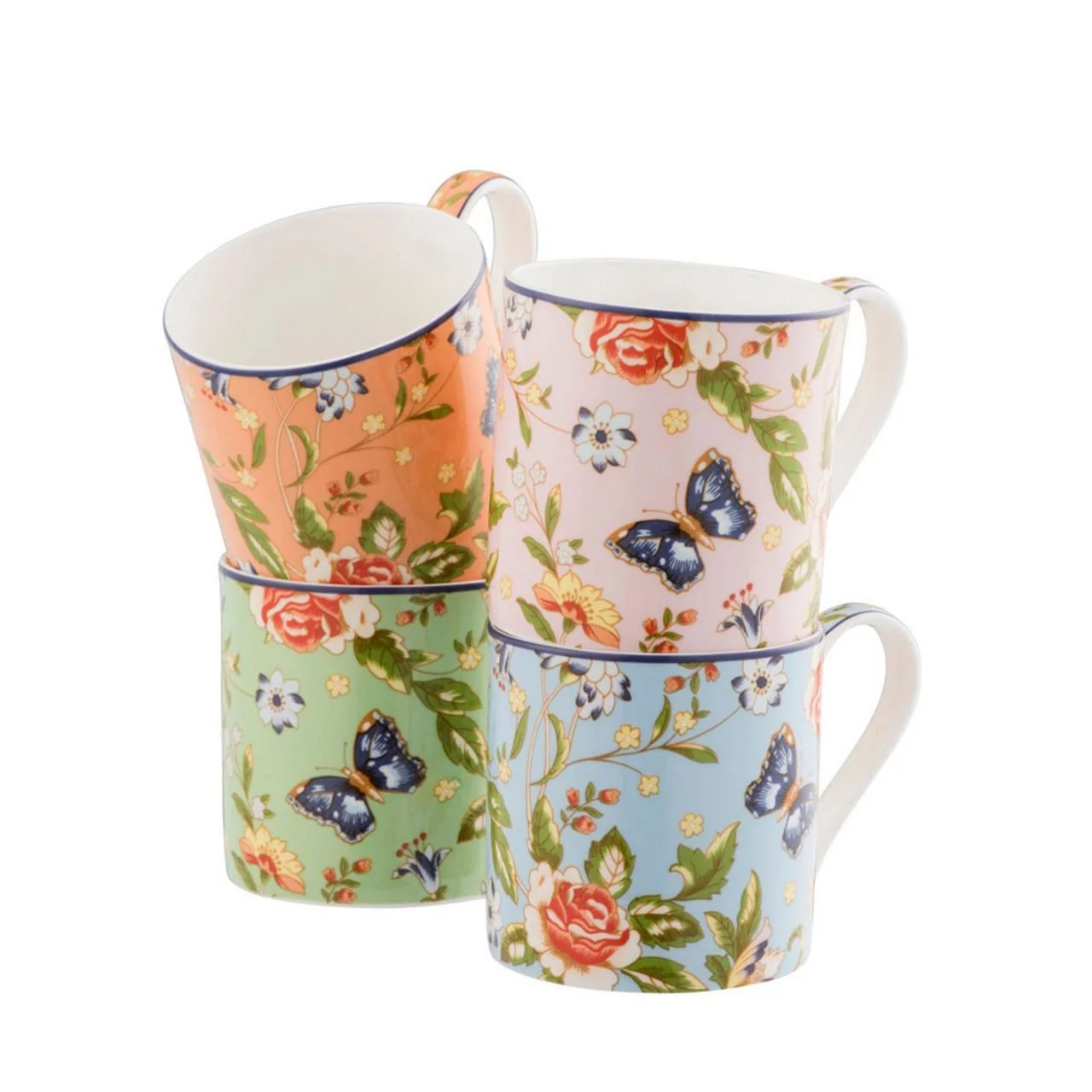 Aynsley Cottage Garden Windsor Mugs Set
