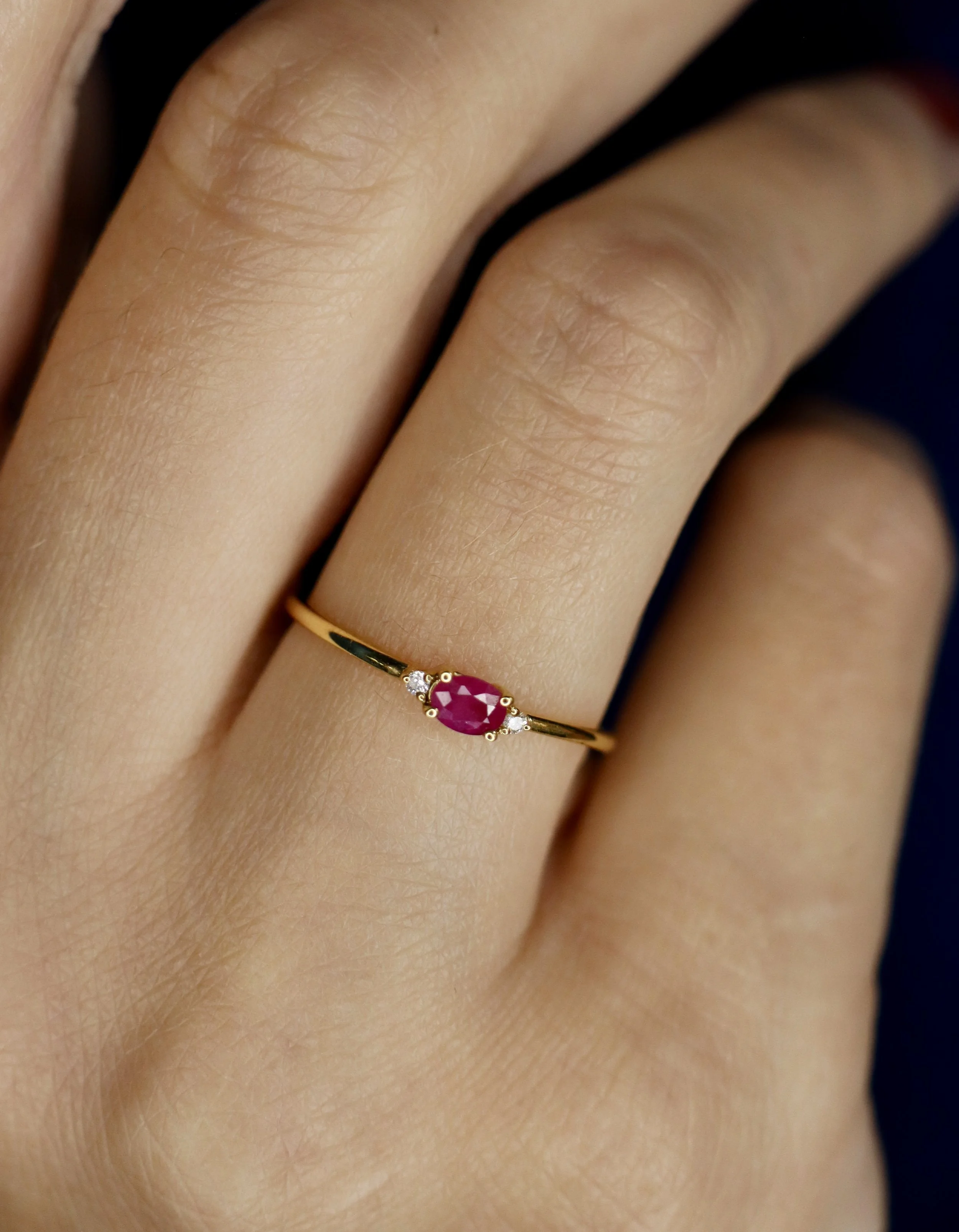 18k Ruby and Diamond Ring