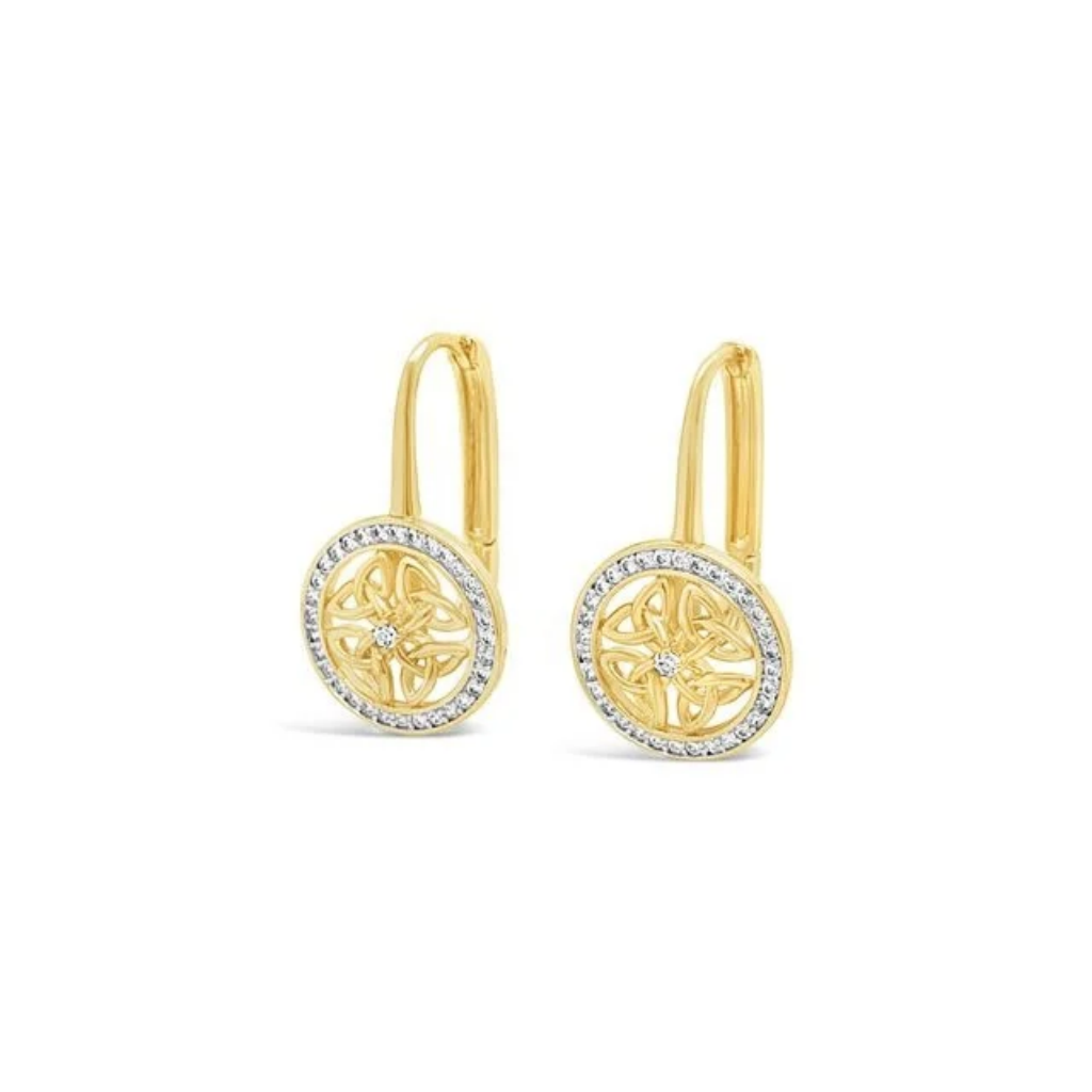 Séala Circle Trinity French Clip Earring Gold Plated