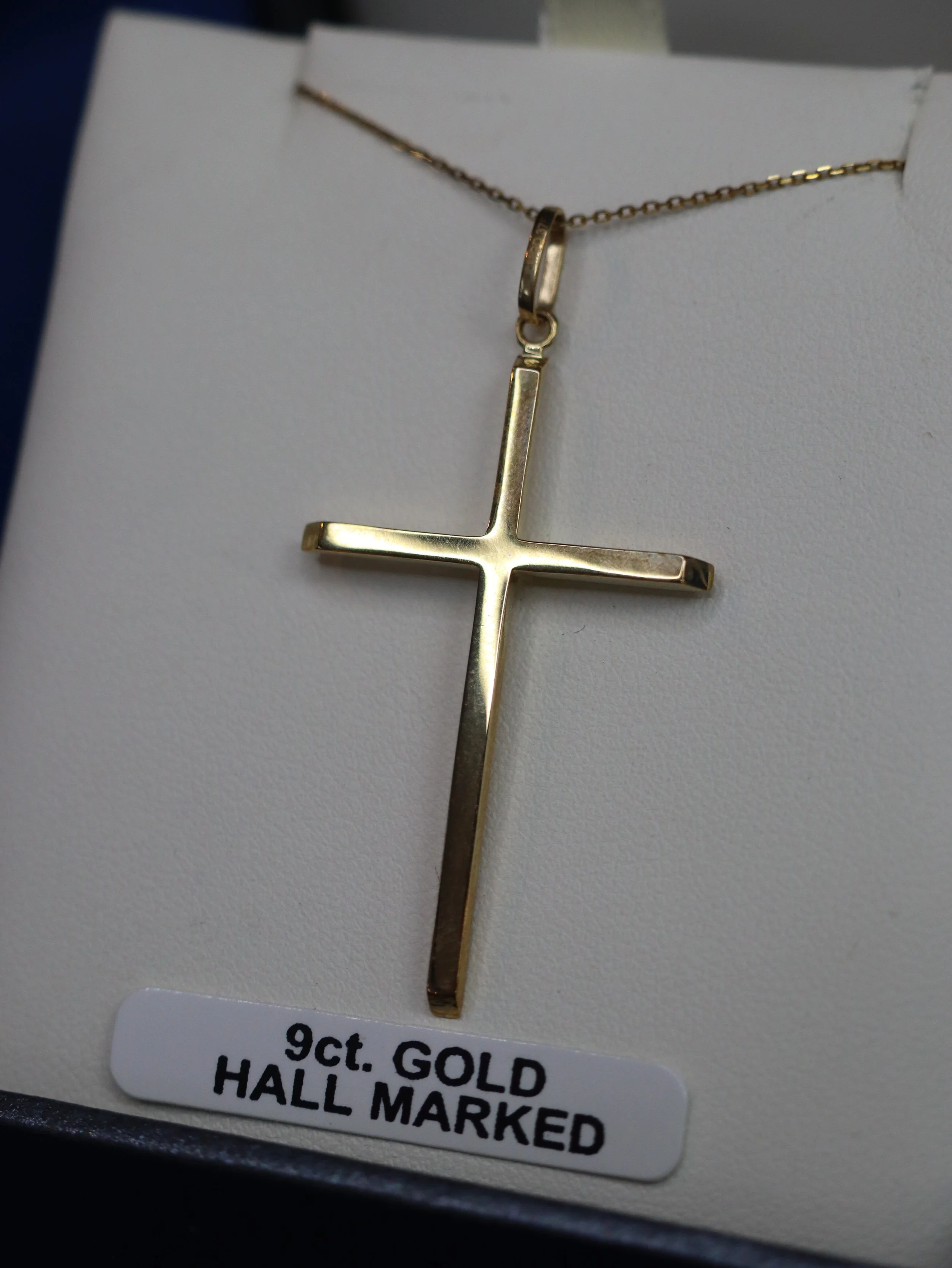 Large Gold Cross Pendent