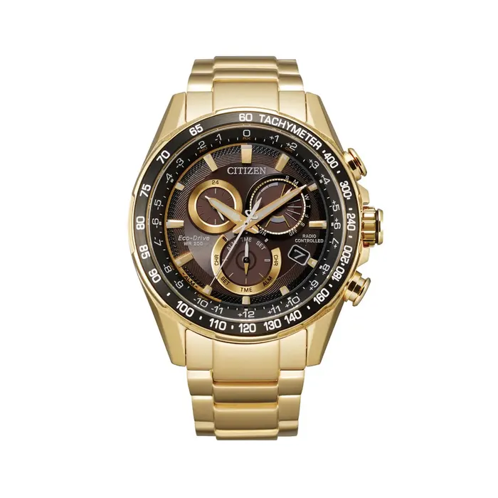 CITIZEN PERPETUAL CHRONO A-T Brown Men's Watch (CB5912-50E)