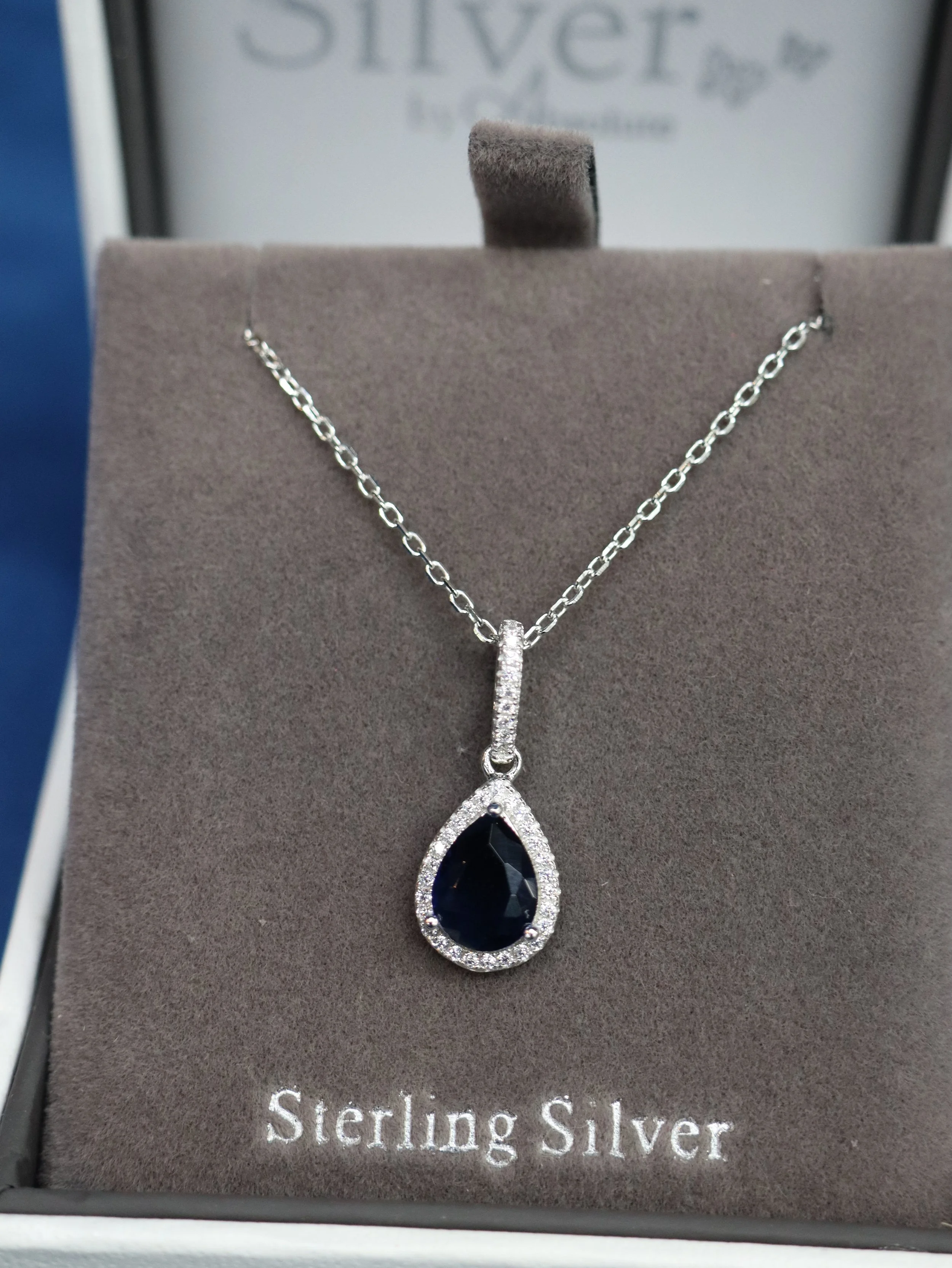 Blue Stone Sterling Silver Pendent
