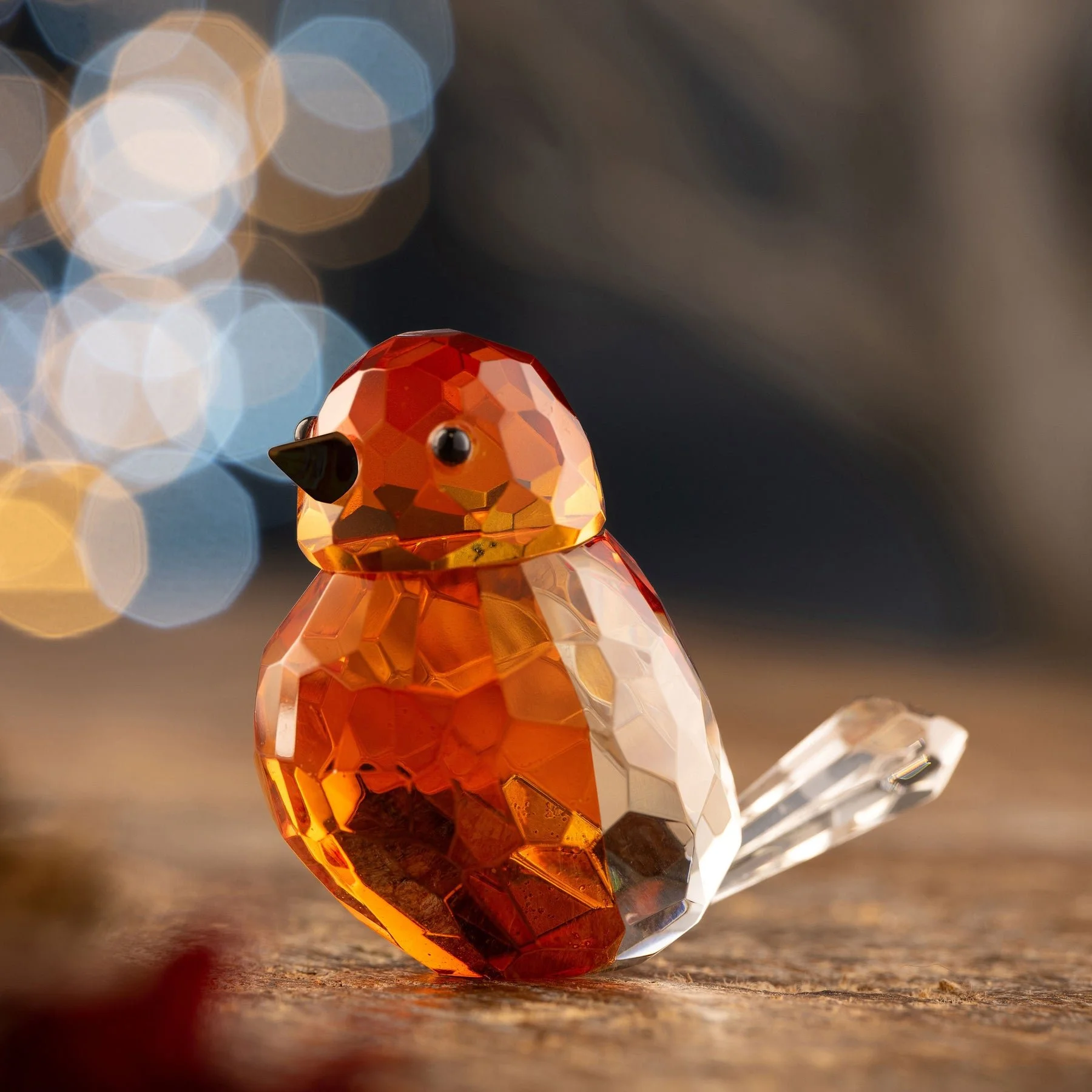 Crystal Robin Figurine