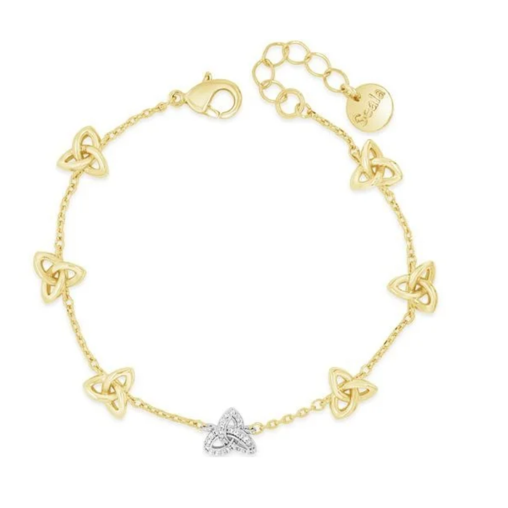 Séala 7pc Trinity Bracelet Gold Plated
