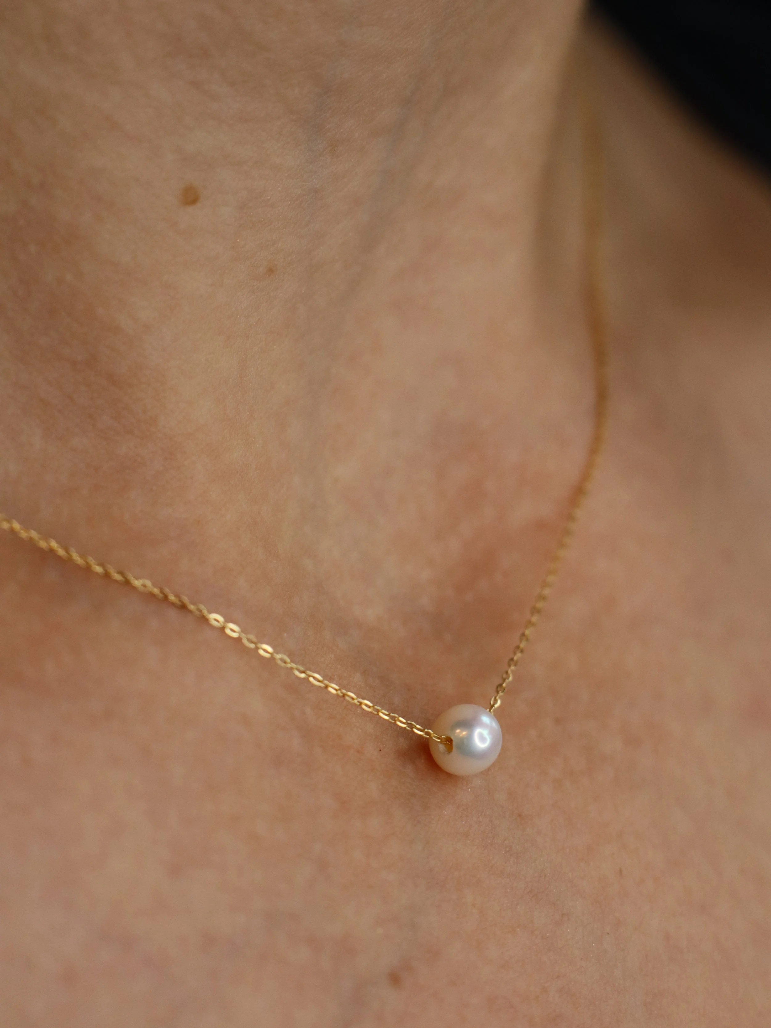 18kt Gold & Cultured Pearl Necklace