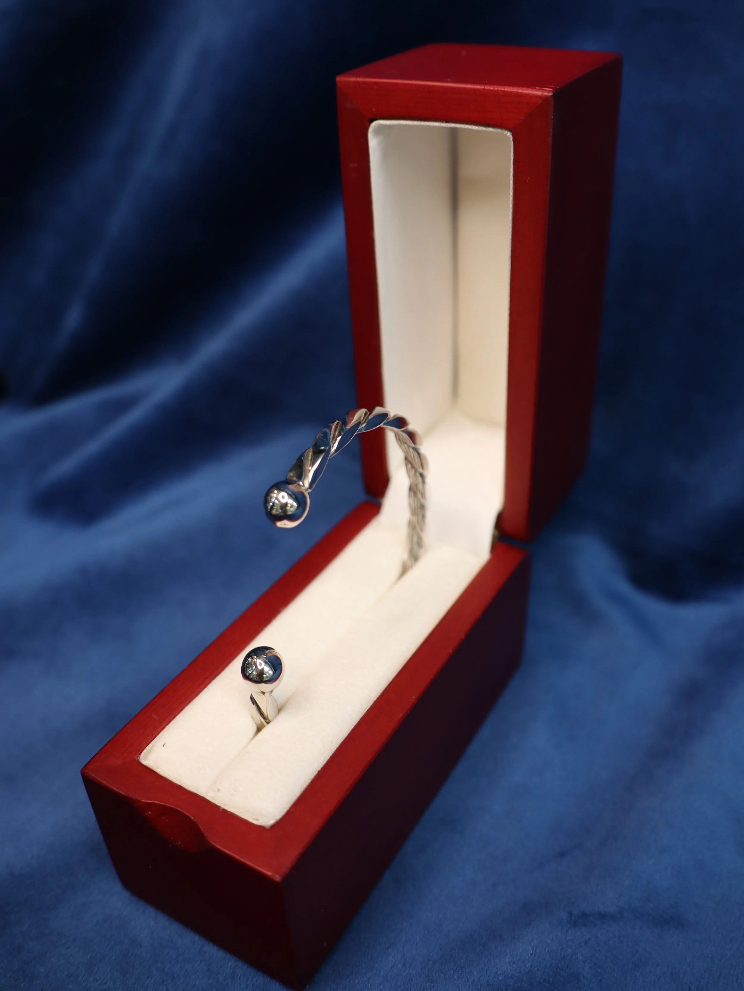 Silver Torque Bangle