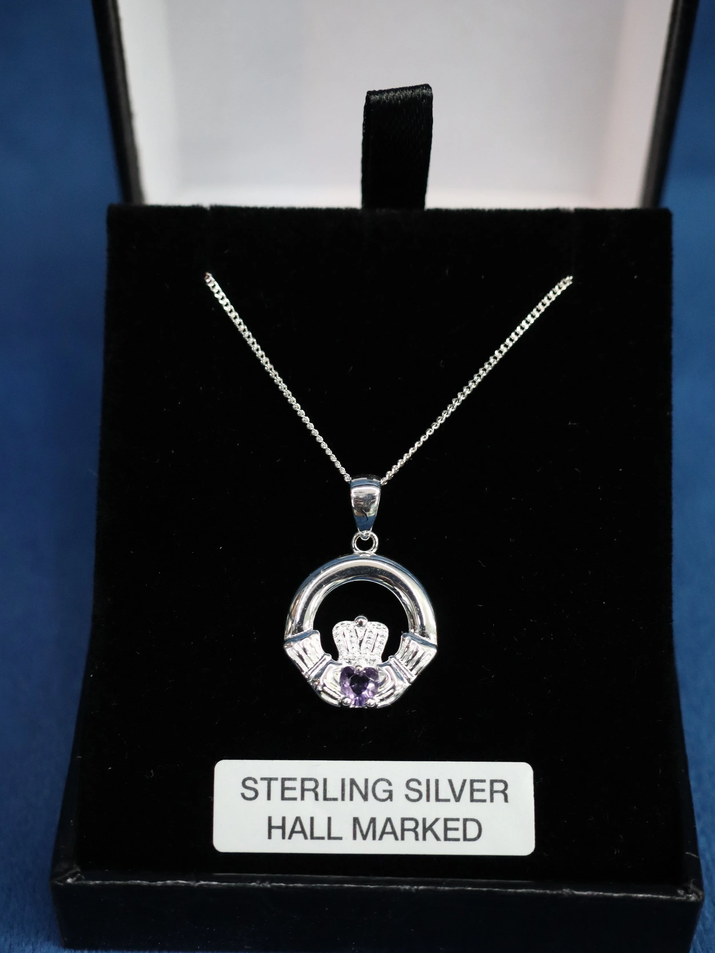 Sterling Silver Pendent with Purple Stone