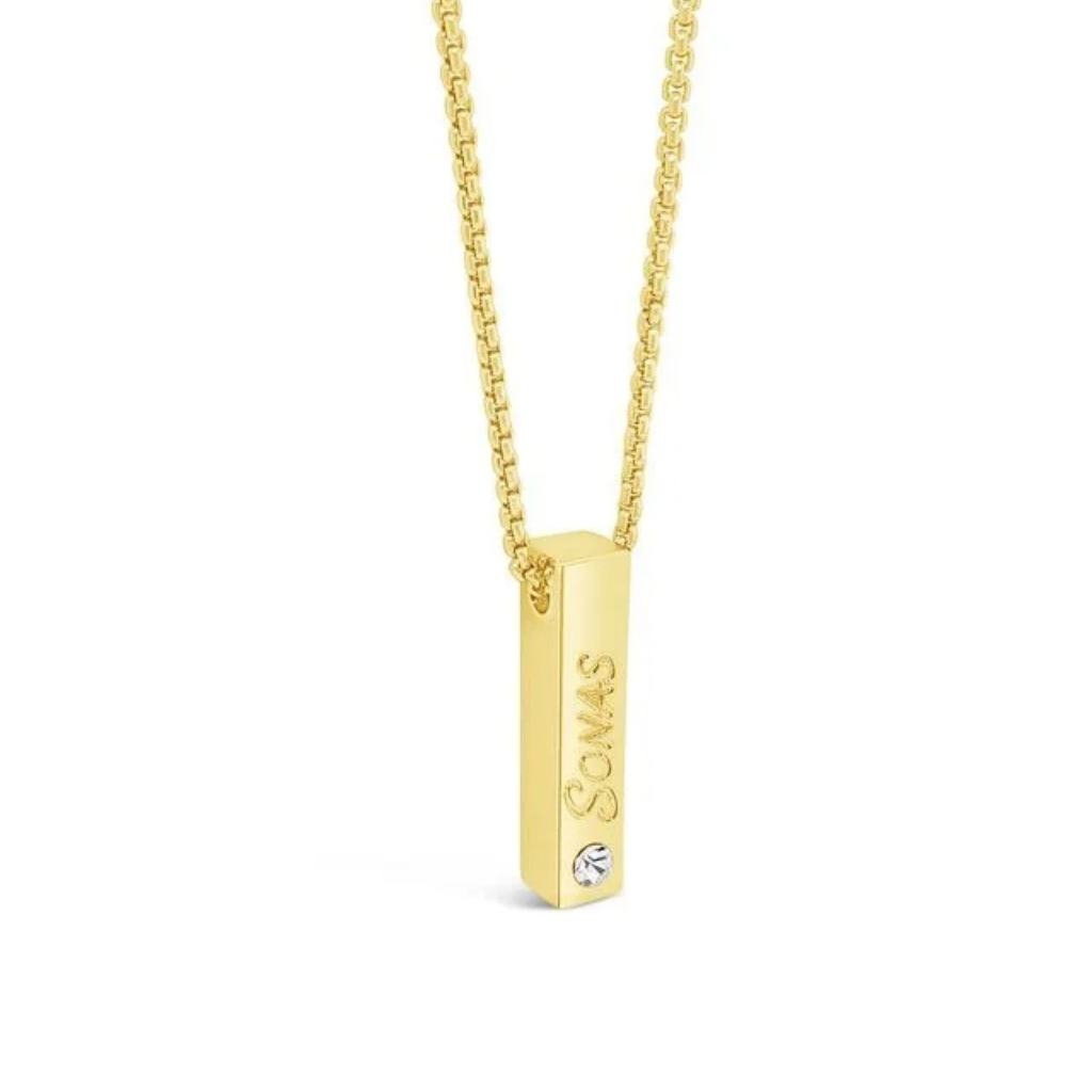 Séala 'Sonas' bar Pendant/Chain Gold Plated