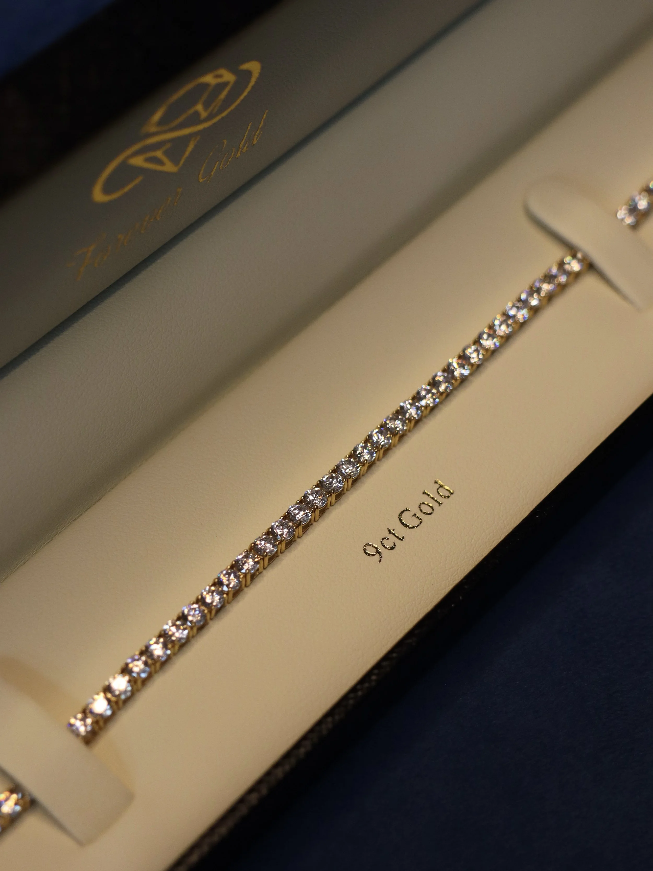 9ct Gold Diamond Tennis Bracelet