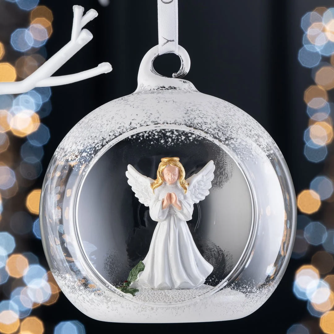Galway Crystal Angel Hanging Christmas Bauble