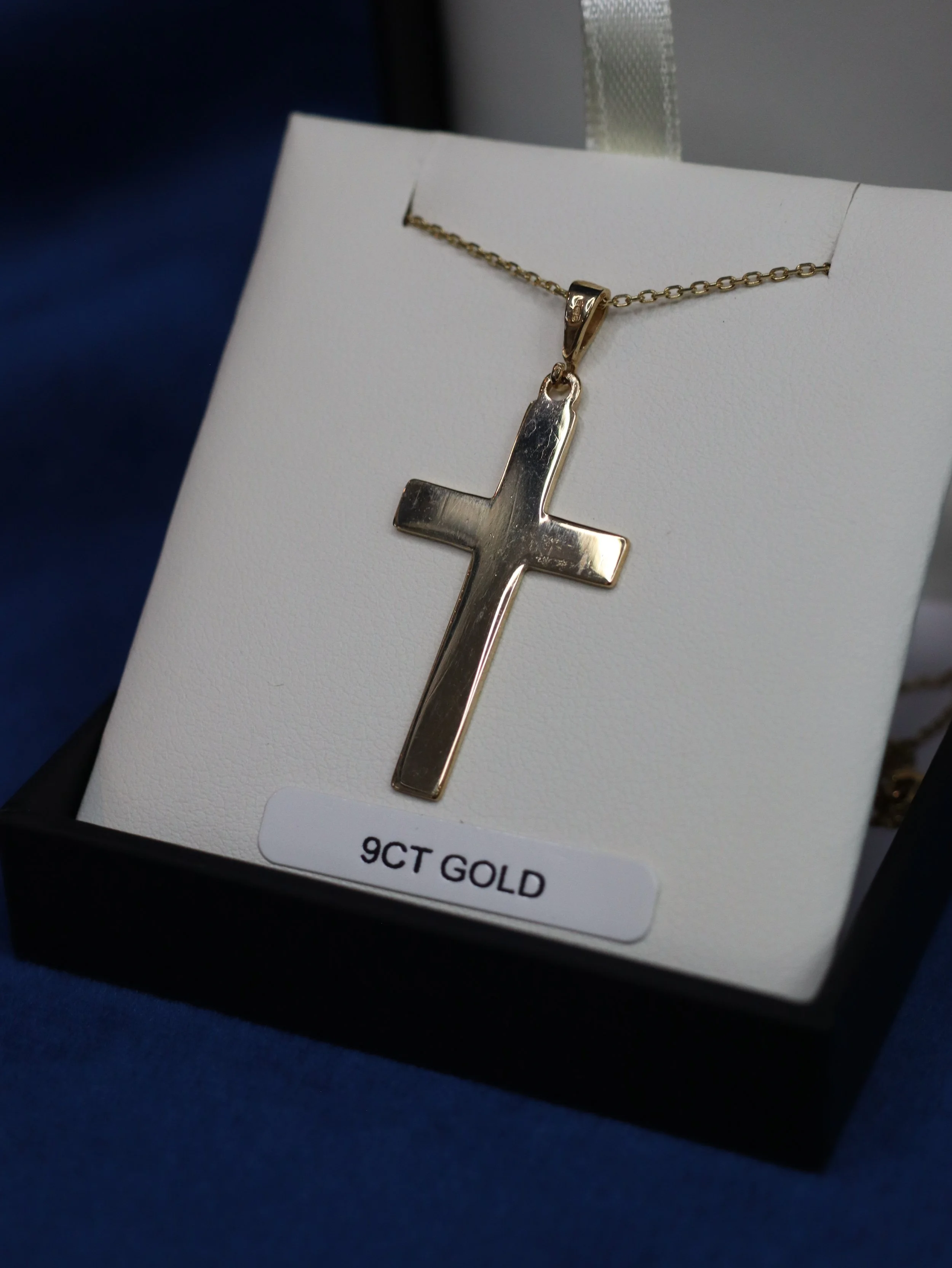 Large Gold Cross Pendent