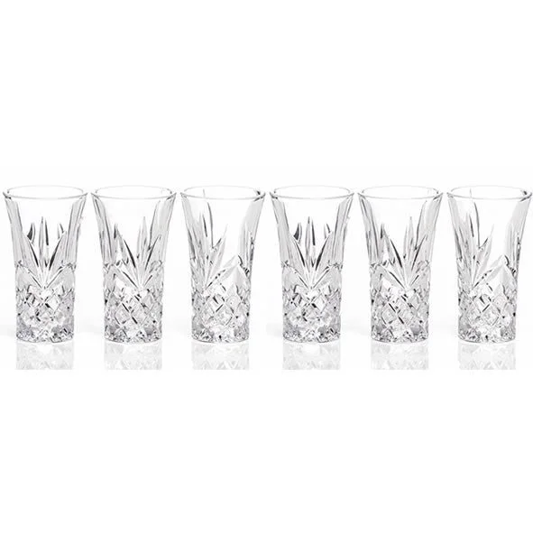 Newgrange set of 6 crystal shot glasses