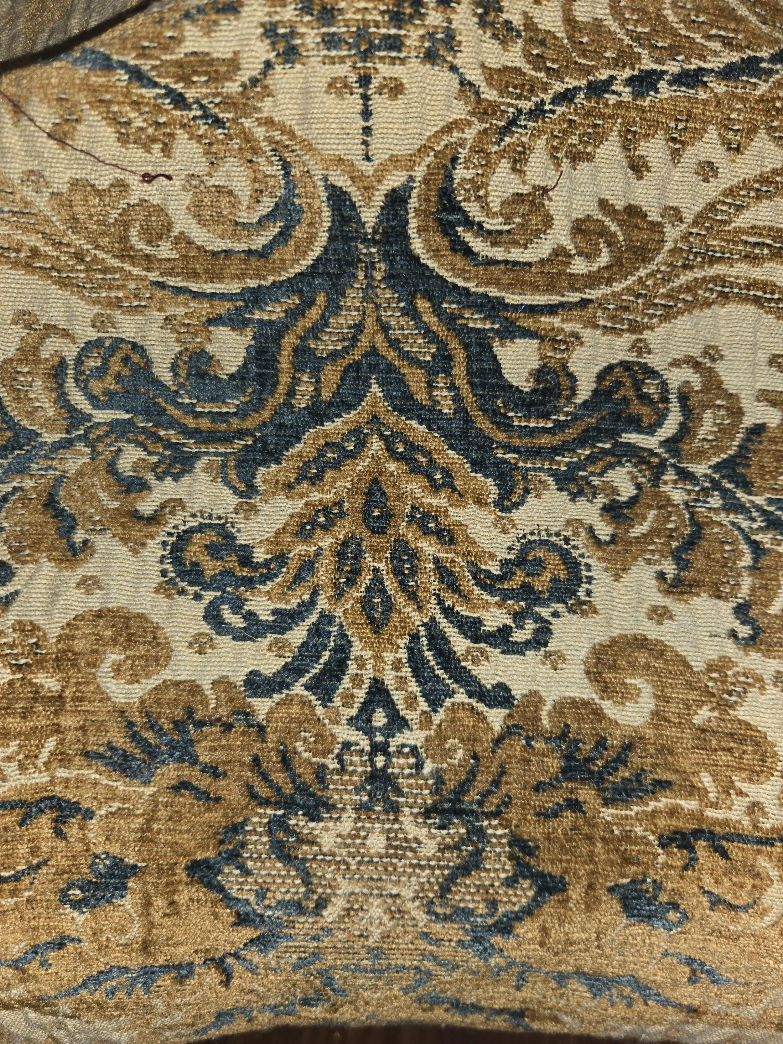 Teal Gold Brocade