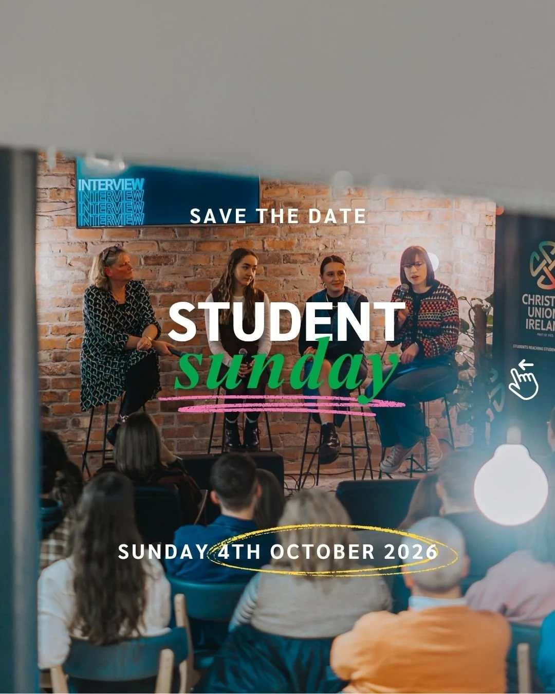 Want to be part of what God is doing across universities and colleges on the island of Ireland? Student Sunday is for you! 🫵

Join churches across the island as we unite to celebrate and champion students on their bold mission: giving every student 