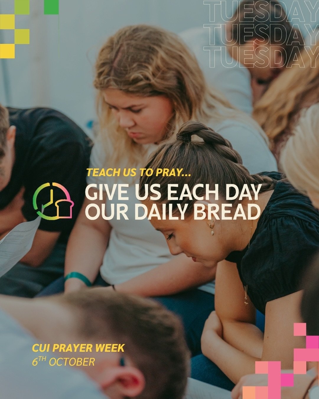 Day 3 of Prayer Week!

Today&rsquo;s prayer of &lsquo;Give us our daily bread&rsquo; is again a wonderful reminder of how dependent we are to be on God in every aspect of our life.

Swipe through to read Day 3&rsquo;s devotional and be encouraged to 