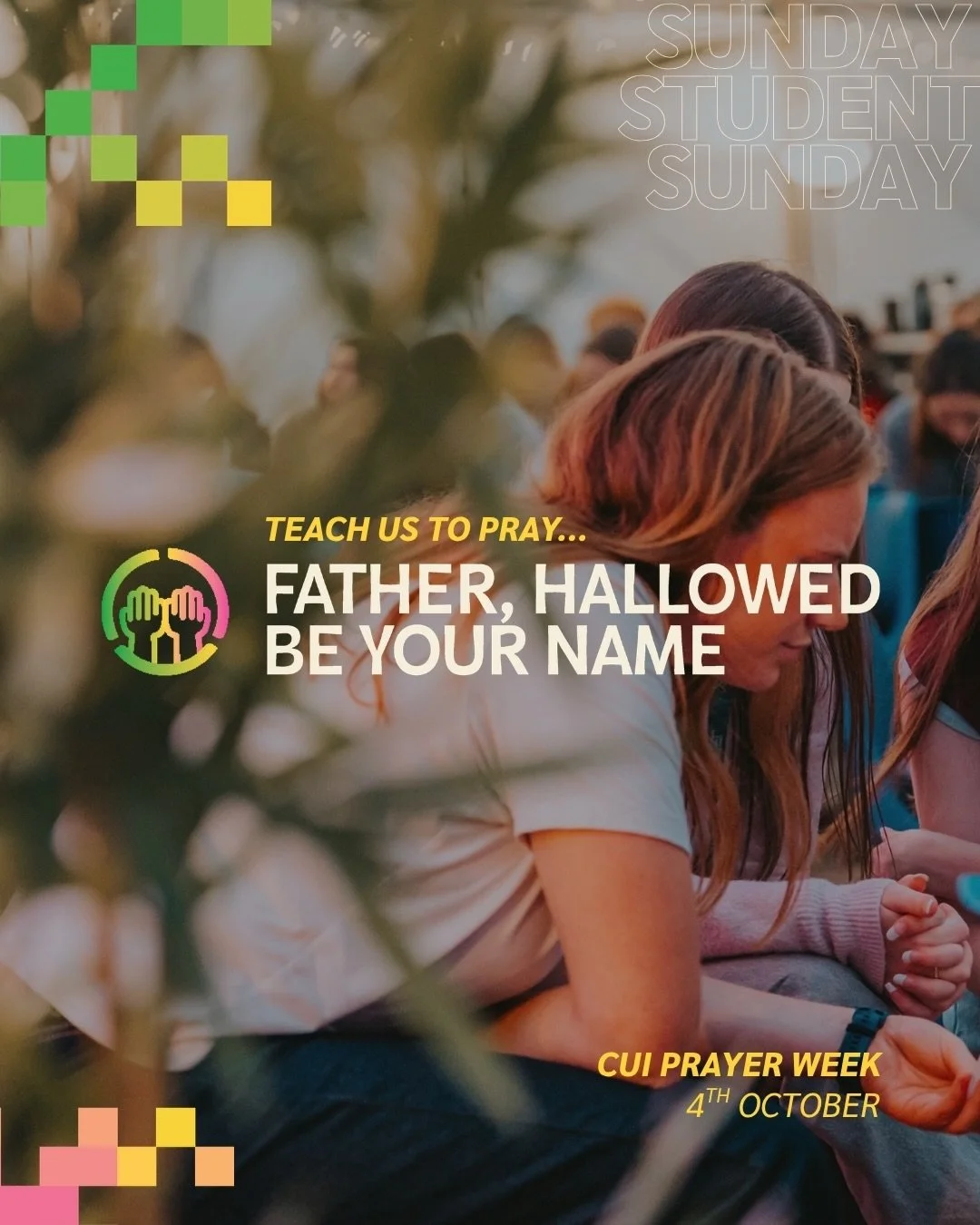 Today is Student Sunday! Today also begins our week of prayer, a time where we can pause to reflect and remember how we are joyfully dependent on God for all that we do in CU Mission.🙏

This week, we&rsquo;ll be meditating on the Lord&rsquo;s Prayer