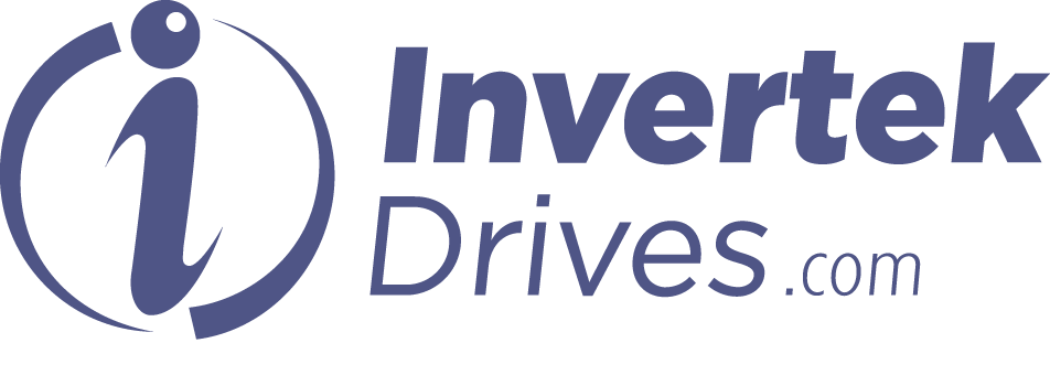 Logo of Invertek Drives with a stylized lowercase 'i' inside a circle, followed by the text 'Invertek Drives.com'.