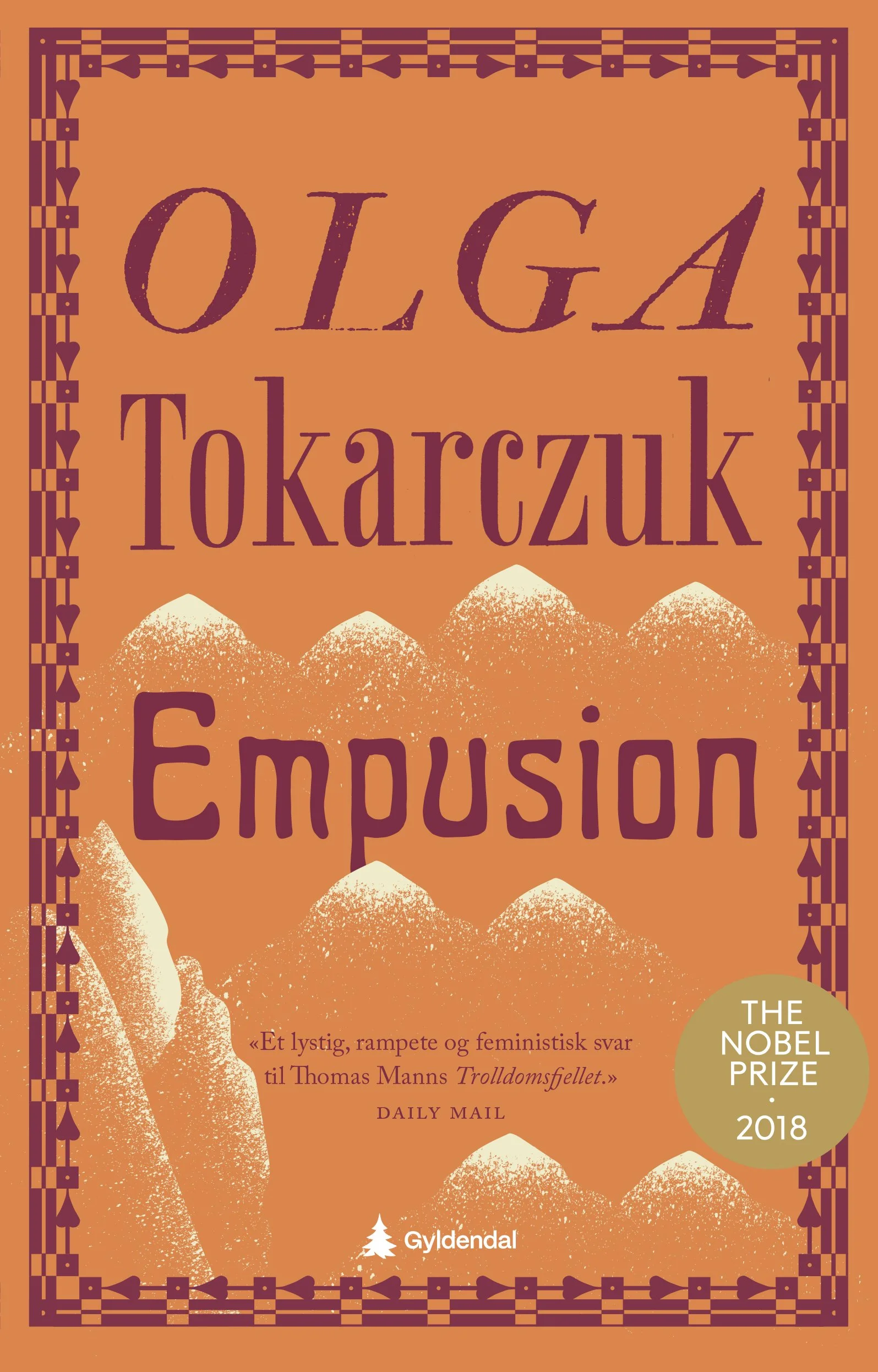 Bokomslag: Empusion av Olga Tokarczuk, Gyldendal.