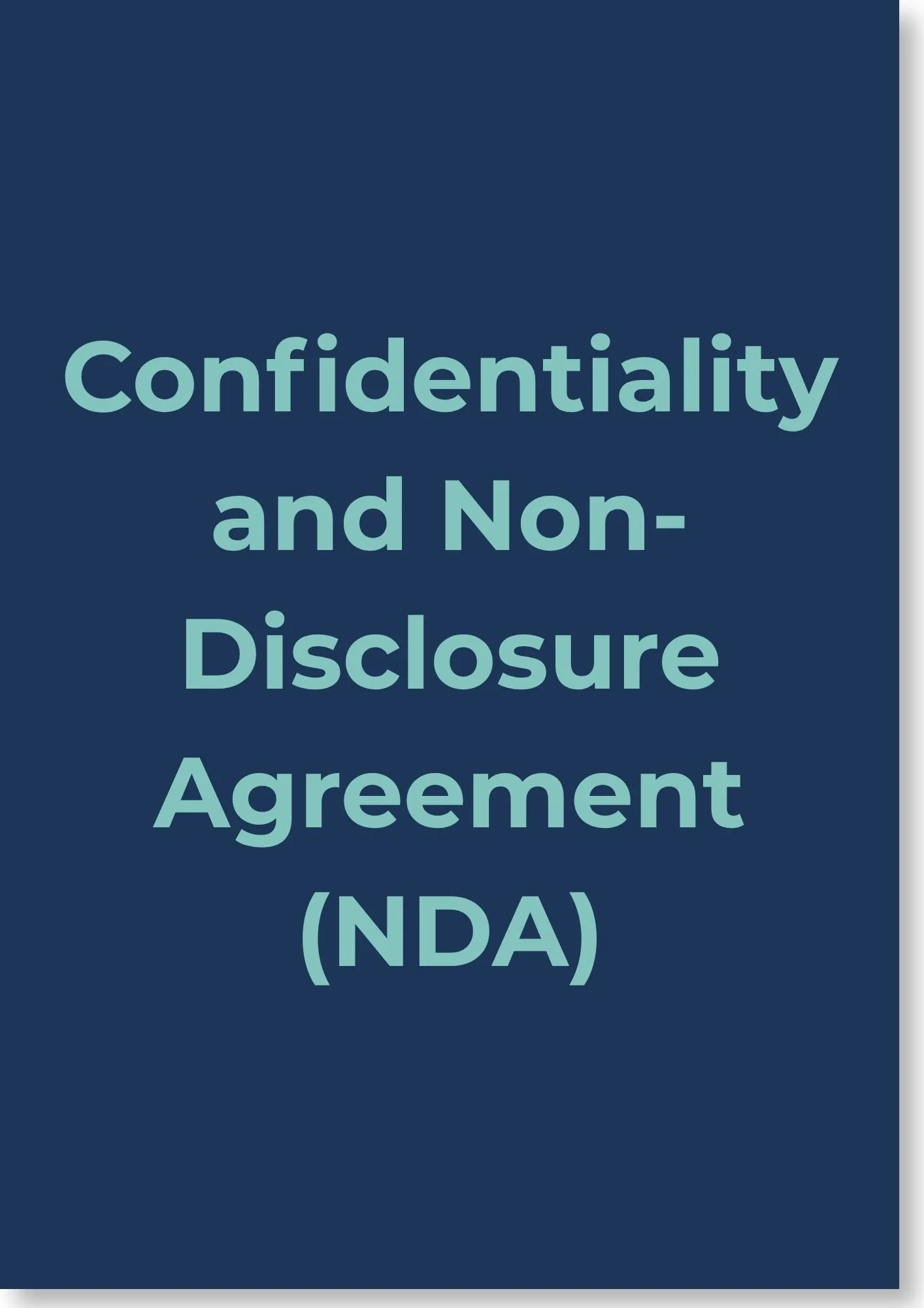 Confidentiality & Non-Disclosure Agreement (NDA)