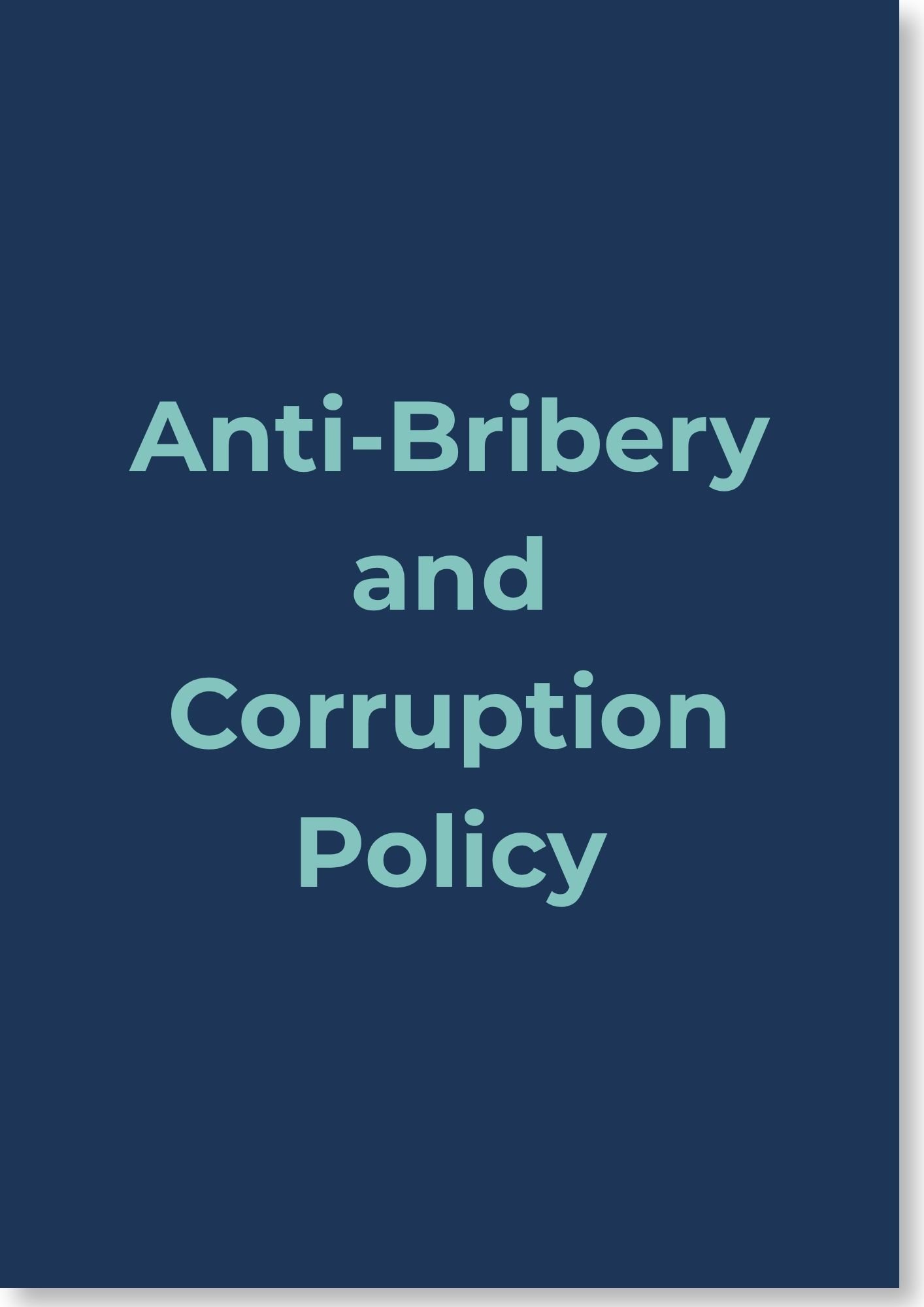Anti-Bribery & Corruption Policy Template