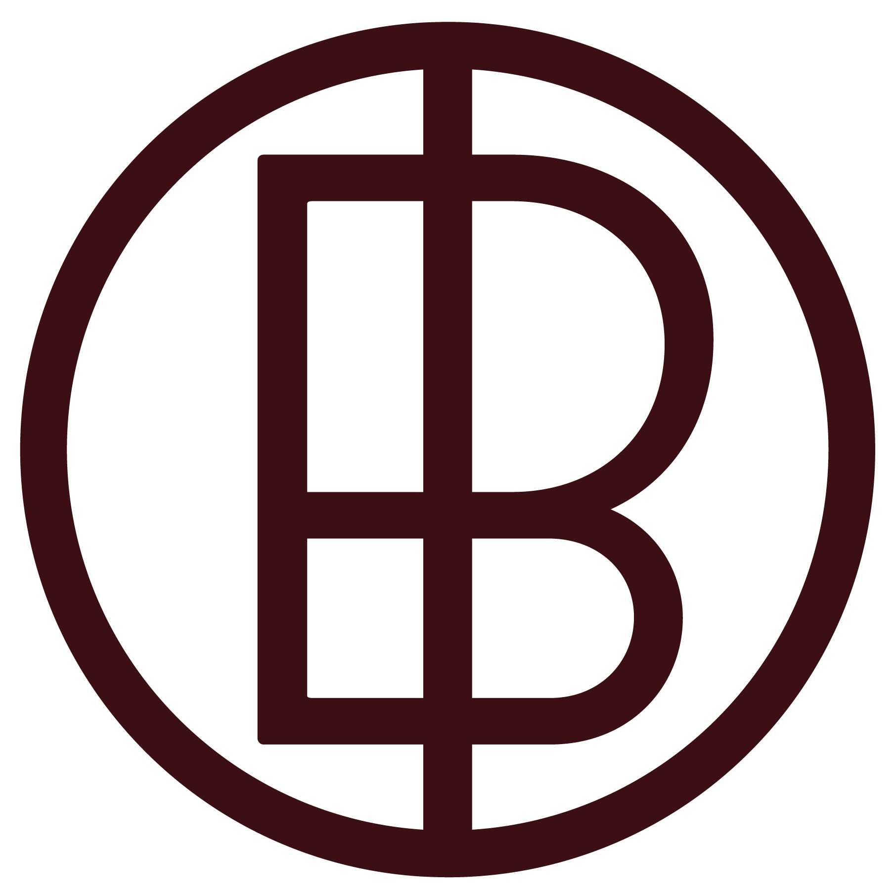 A logo with a large, bold 'D' letter inside a circle.