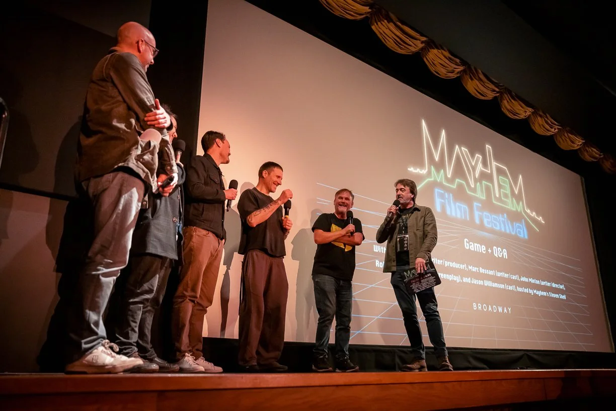 The cast and crew of Game, Mayhem 2025