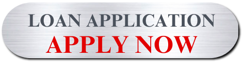Loan application sign with black and red text on a gray background