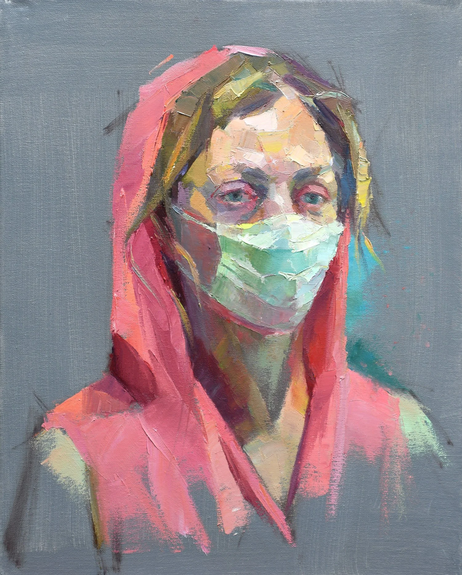 Isolated. 2020 
Oil on canvas
20 x 16 in (50.8 x 40.6 cm)
Honorable Mention 9th Jerry's Artarama Self Portrait Contest