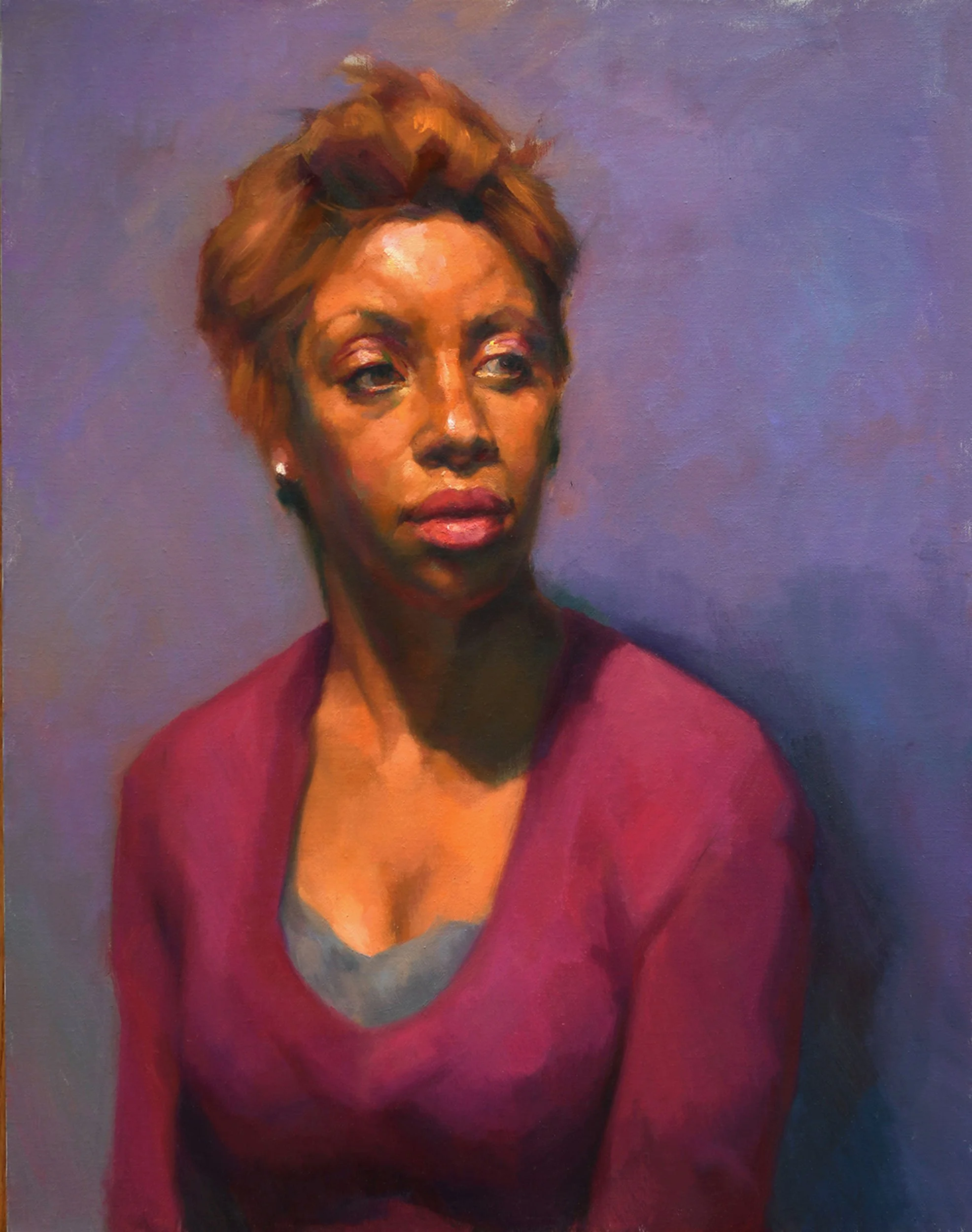 Carol. 2013
Oil on linen
28 x 22 in (&6.2 x 61 cm)