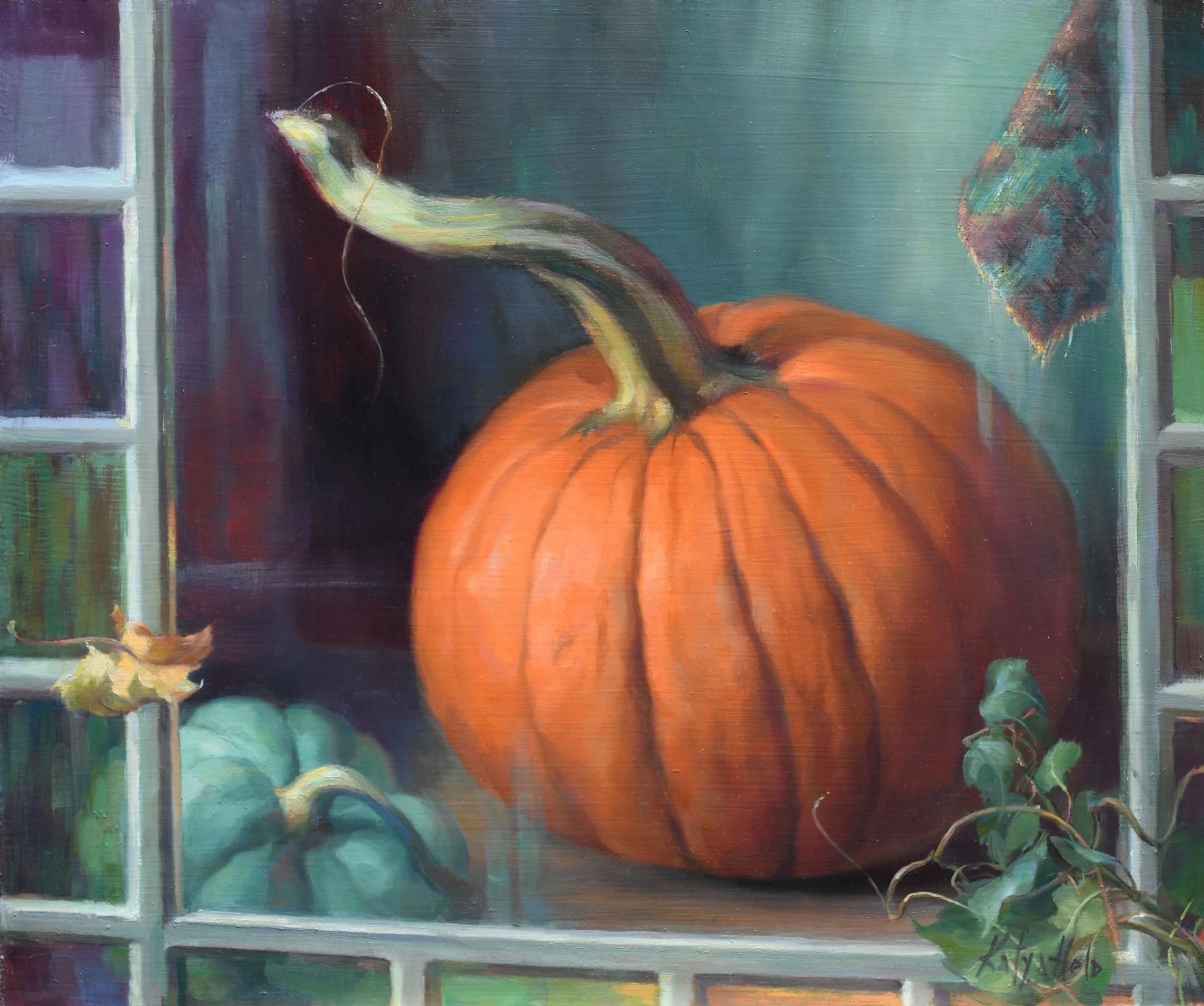 Behind the Window. 2020 
Oil on board
20 x 24 in (50.8 x 60.9 in)