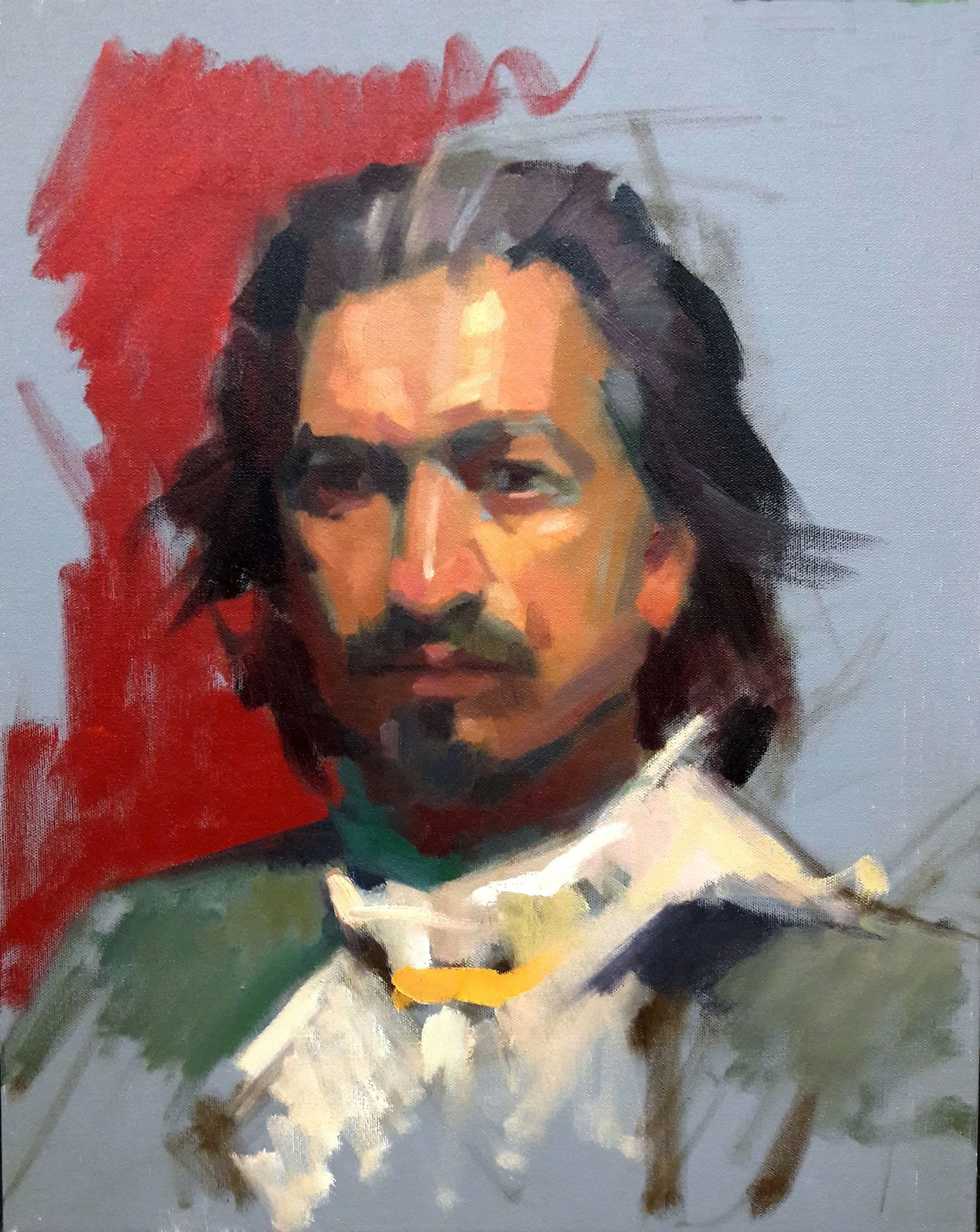 Luis Ledesma. 
Oil on canvas, 20 x 16 in 