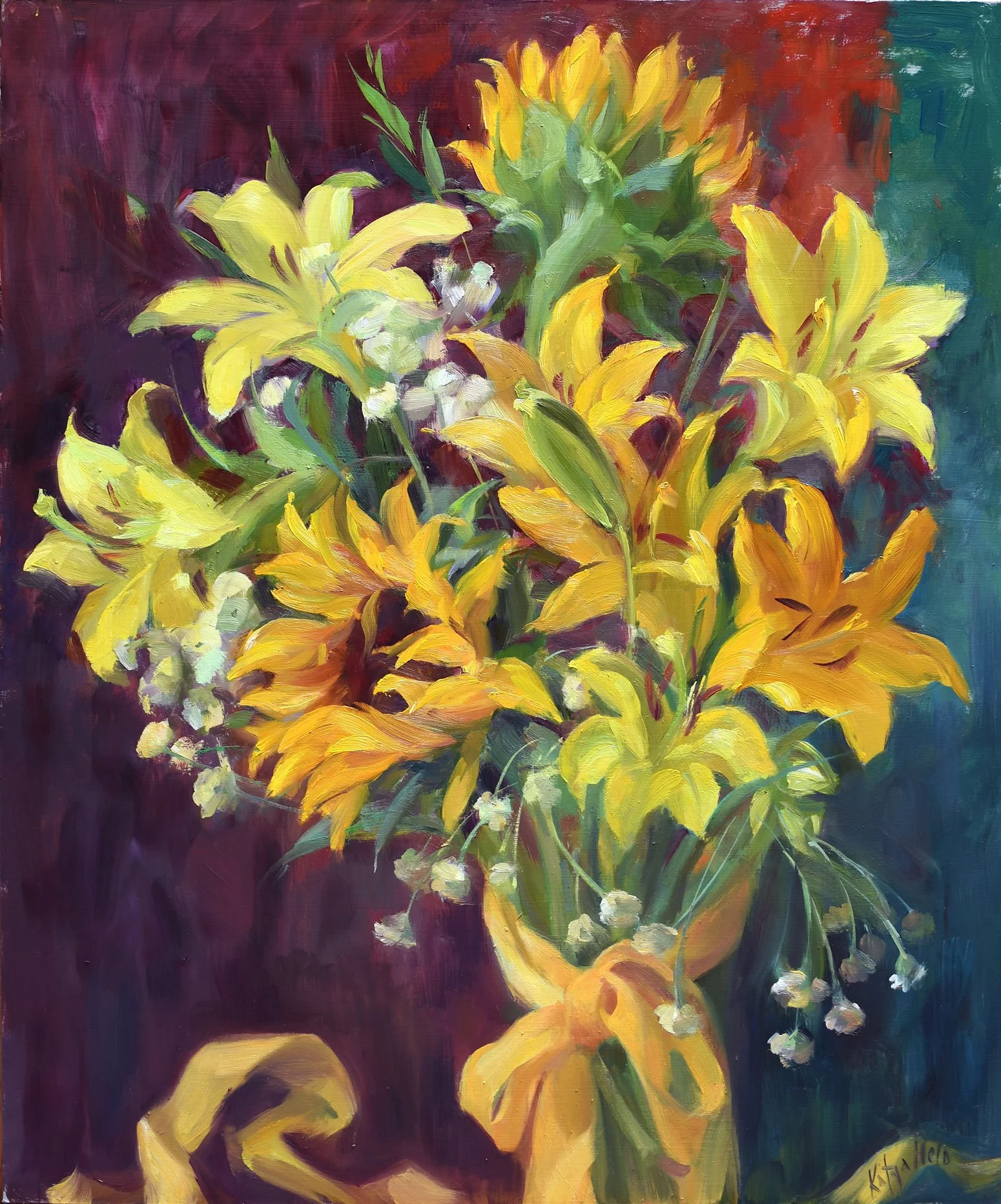 Shades of Yellow. 2018
Oil on linen
24 x 20 in (60.96 x 50.8 cm)
