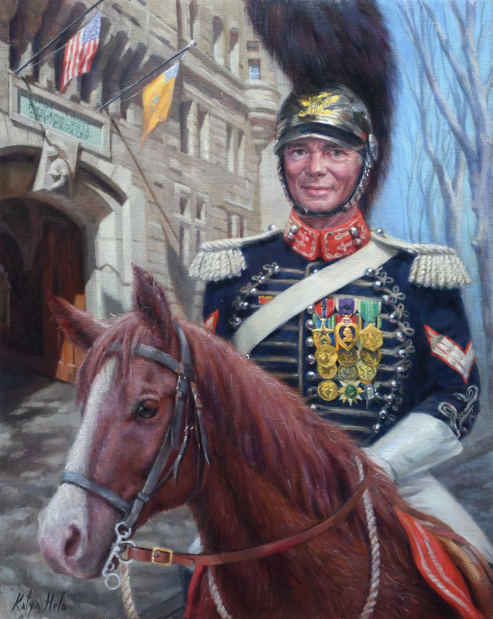 Honorary Quartermaster Sergeant Thomas L. Farley. 2020-21
Oil on linen
30 x 24 in (76.2 x 61 cm)
Private Collection