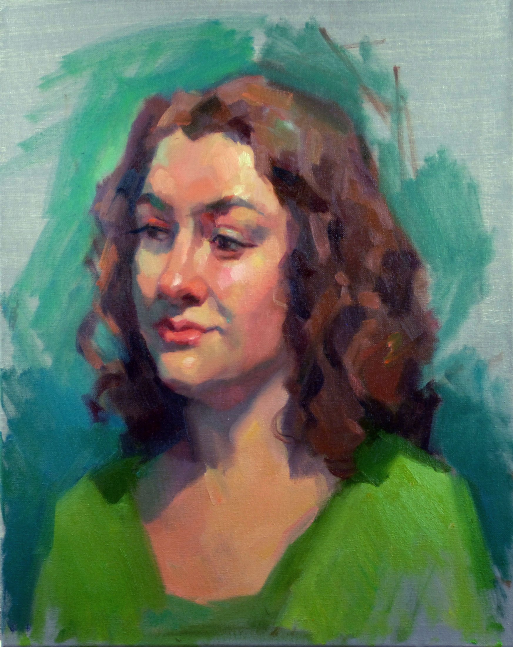 Rachel. 2012
Oil on linen
20 x 16 in (50.8 x 40.6 cm)