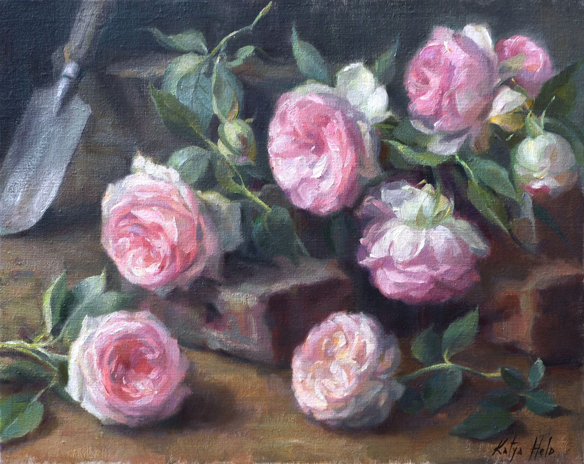 Fresh Cut. 2017
Oil on linen
16 x 20 in (40.6 x 50,8 cm)
Private Collection
