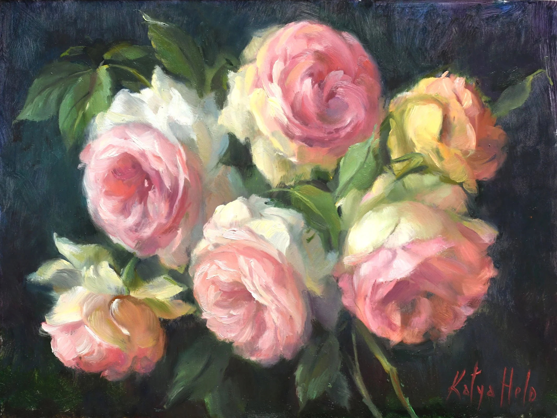 Bouquet of Eden Roses. 2023
Oil on board
12 x 16 in (30.5 x 40.64 cm)