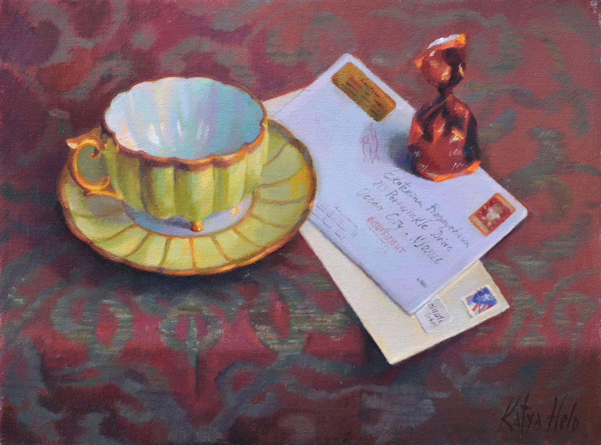 Insufficient Address.  2010 
Oil on linen
18 x 24 in (45.7 x 61 cm)
Private Collection