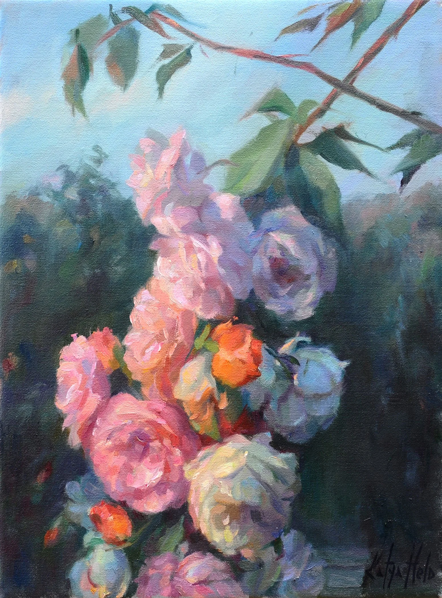  Last Kiss of Setting Sun. 2013
Oil on linen
16 x 12 in (50.8 x 40.6 cm)