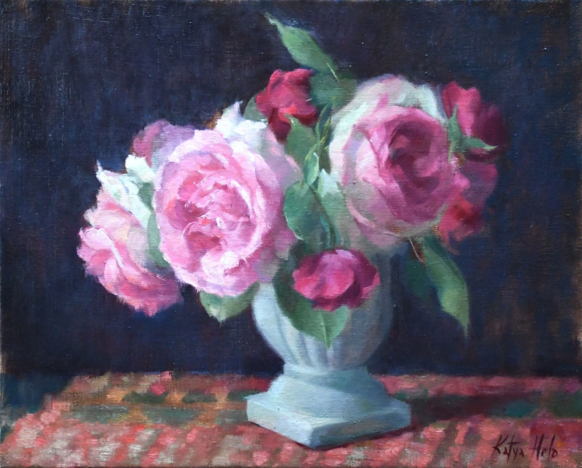 Baroque Bouquet. 2024
Oil on linen
16 x 20 in 40.6 x (50.8 cm )
