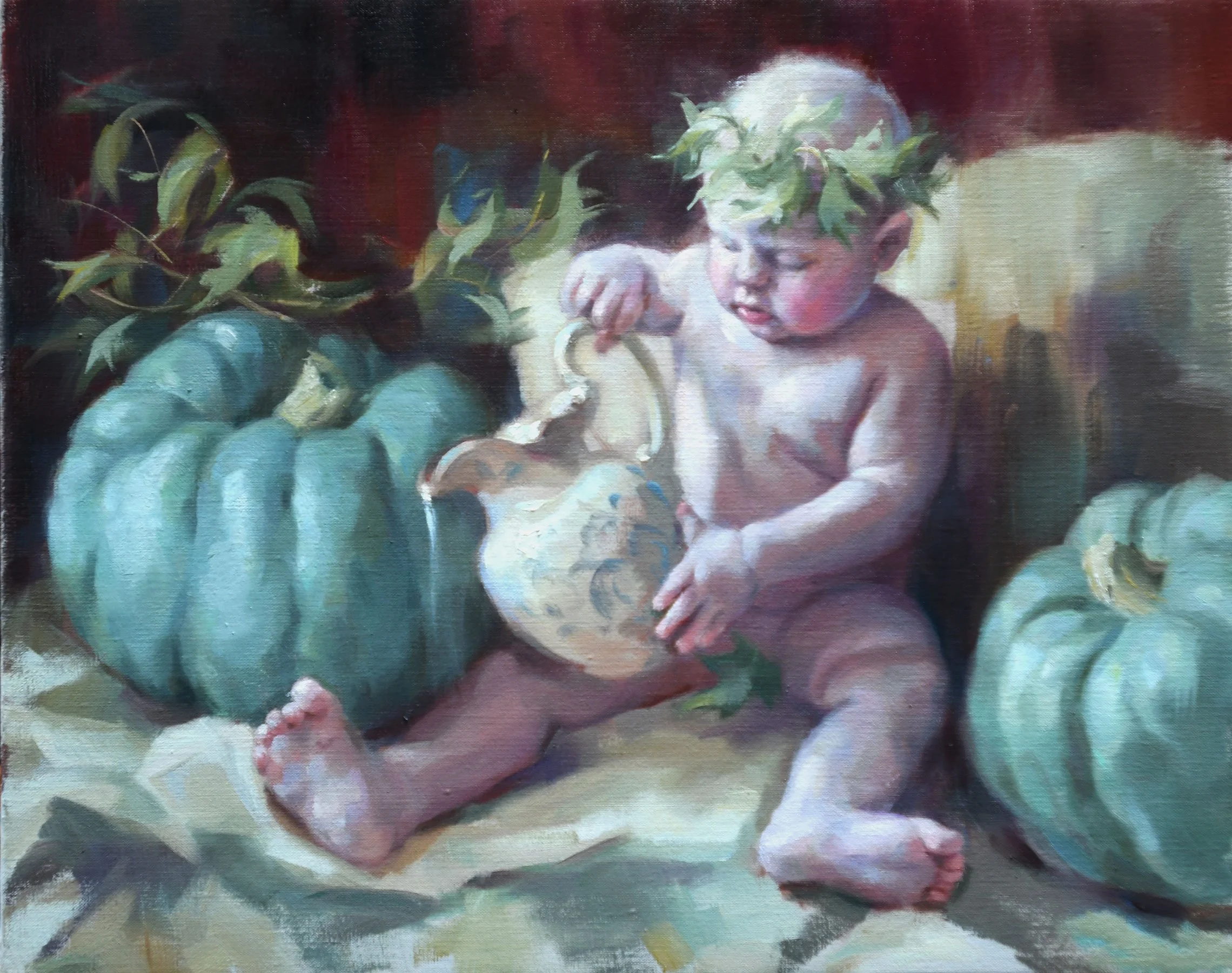 Boy with a Pitcher. 2019
Oil on linen
16 x 20 in (40.6 x 50.8 cm)