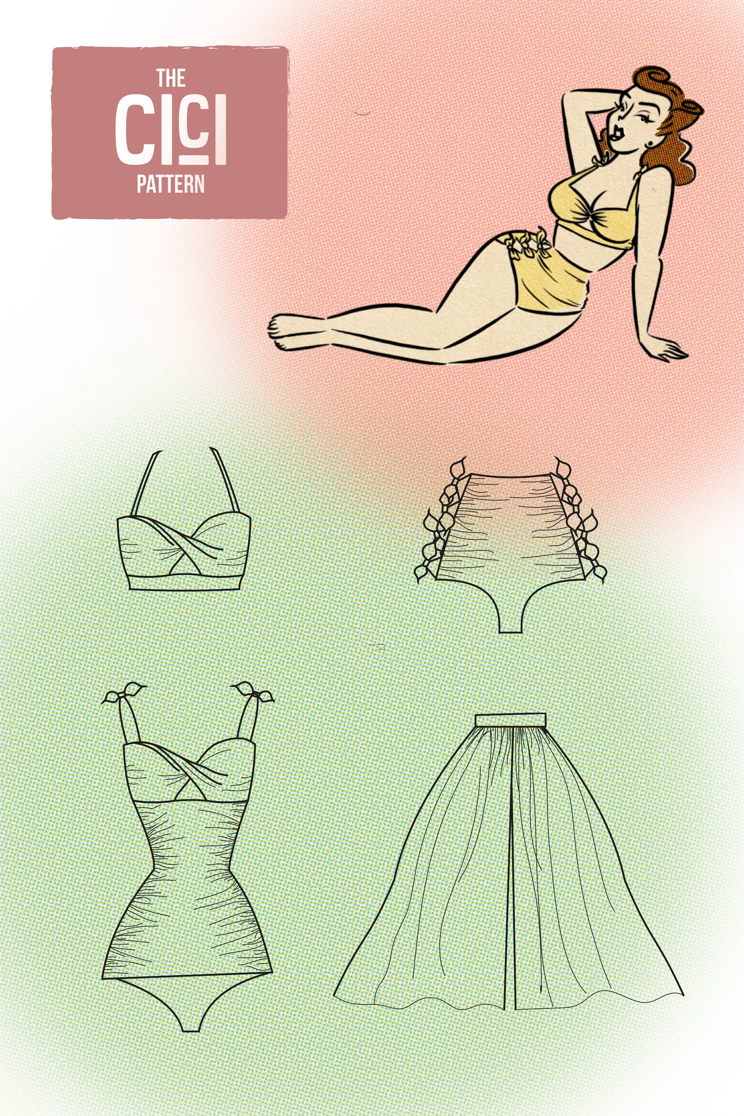 Cici 50s Inspired Sewing Pattern