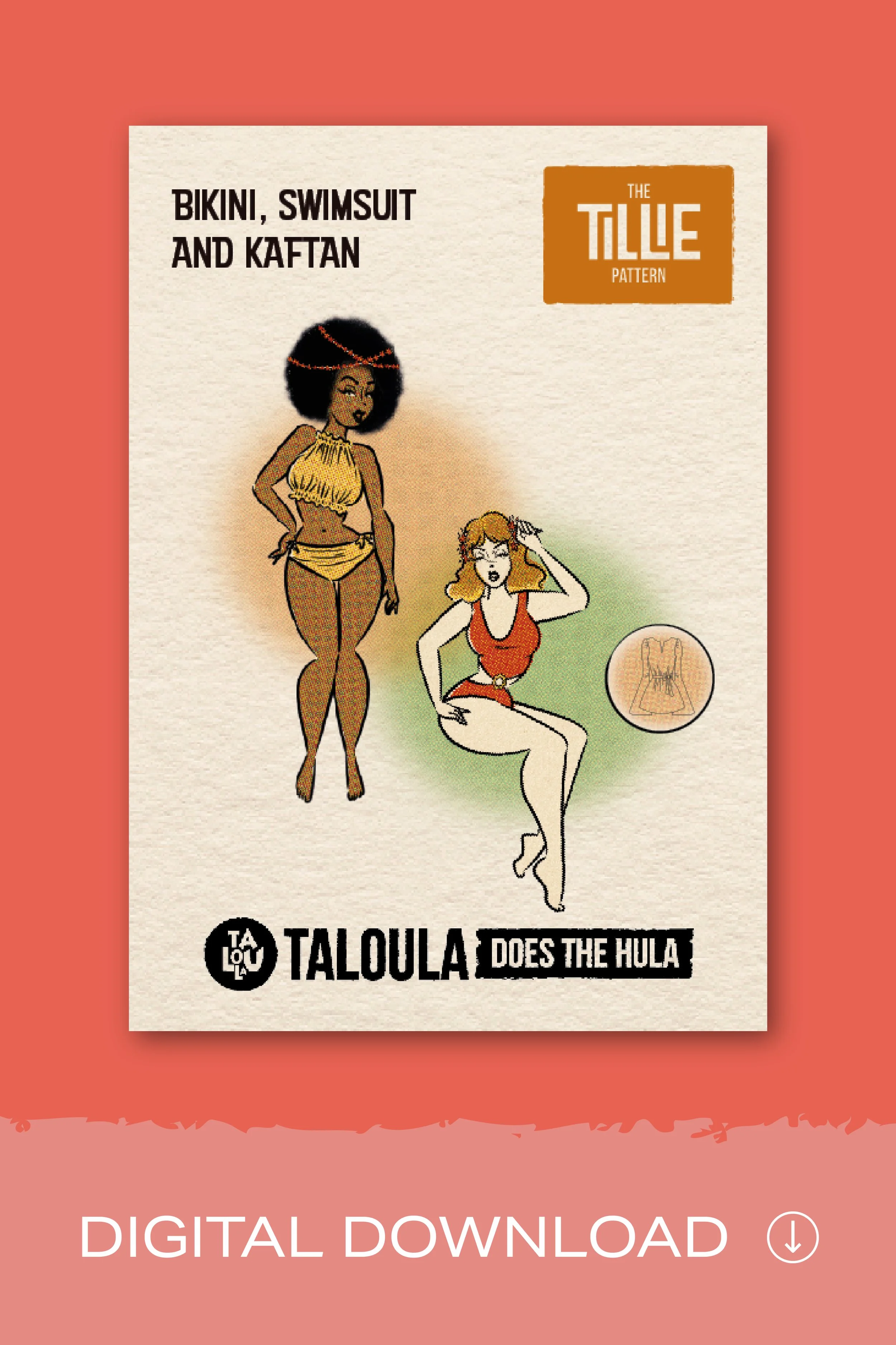 Tillie 70s Inspired Sewing Pattern (digital - size 6-14)