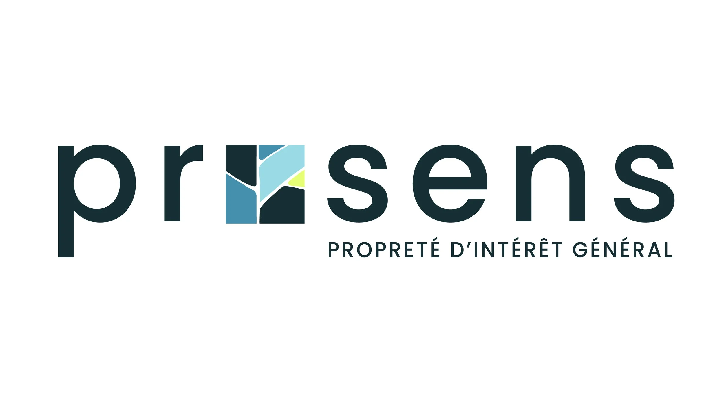Logo de l'organisation prismes avec le slogan "Propriété d'intérêt général".