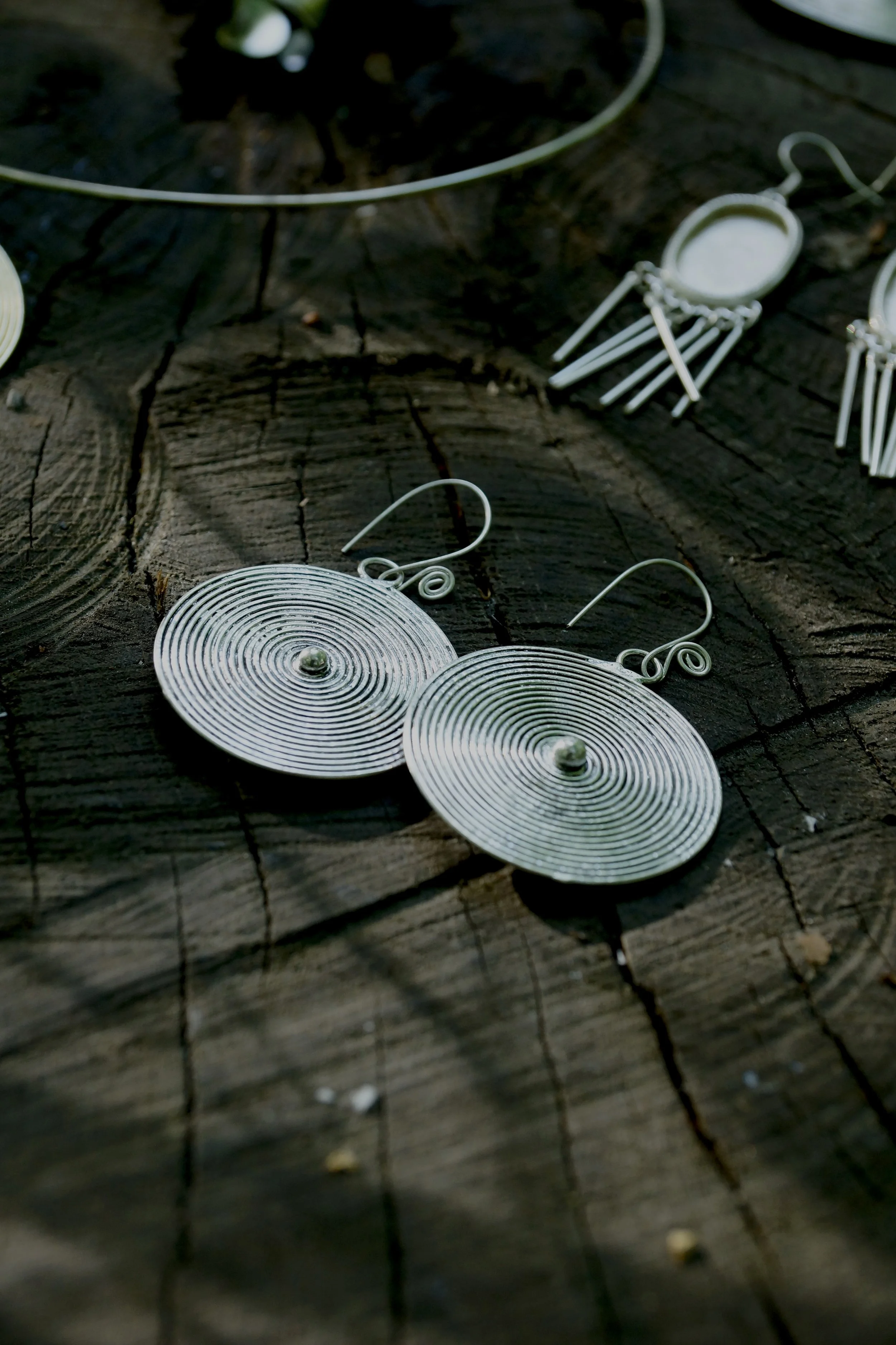 Tree-ring Earrings (M)