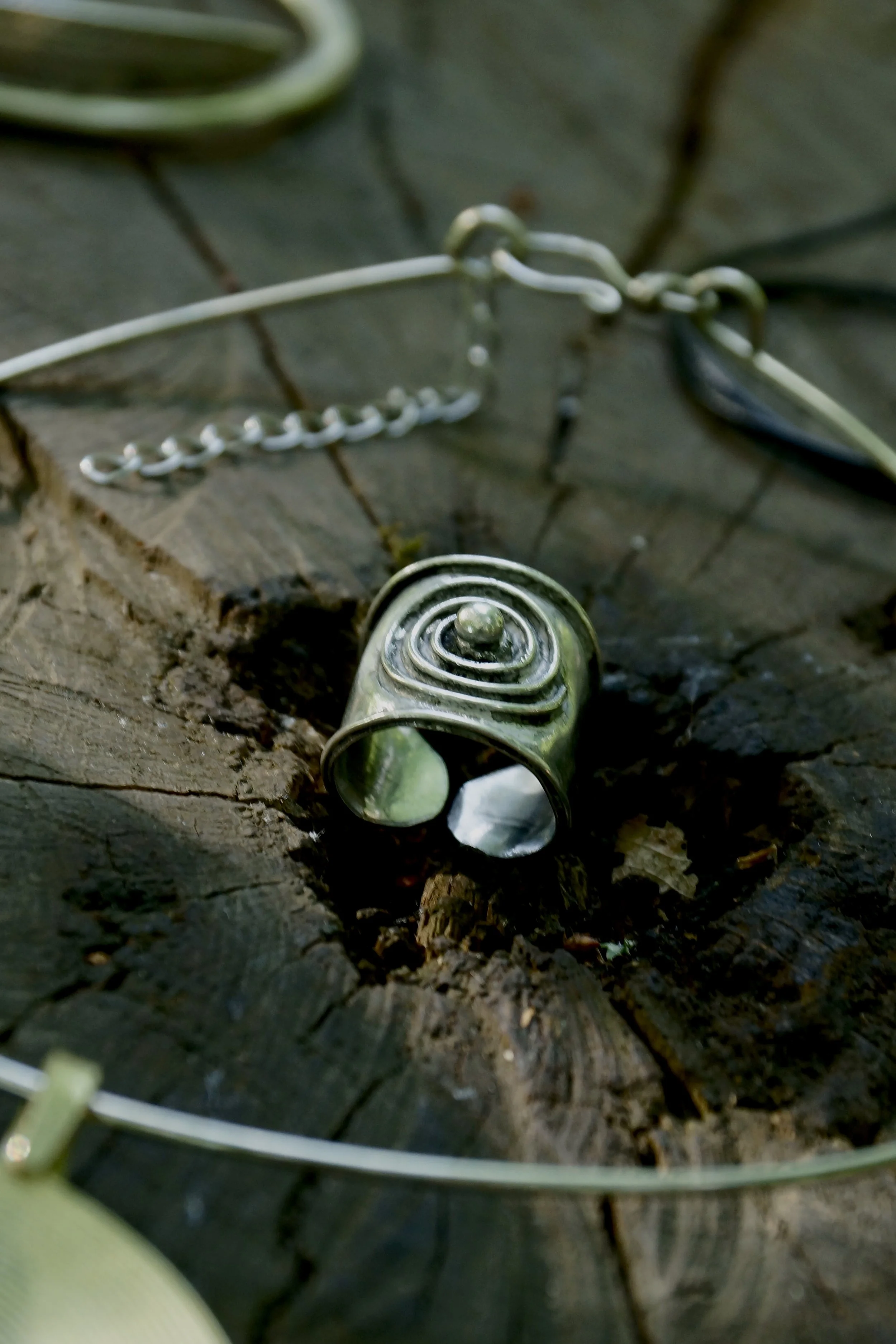 Adjustable Rooted Circle Ring