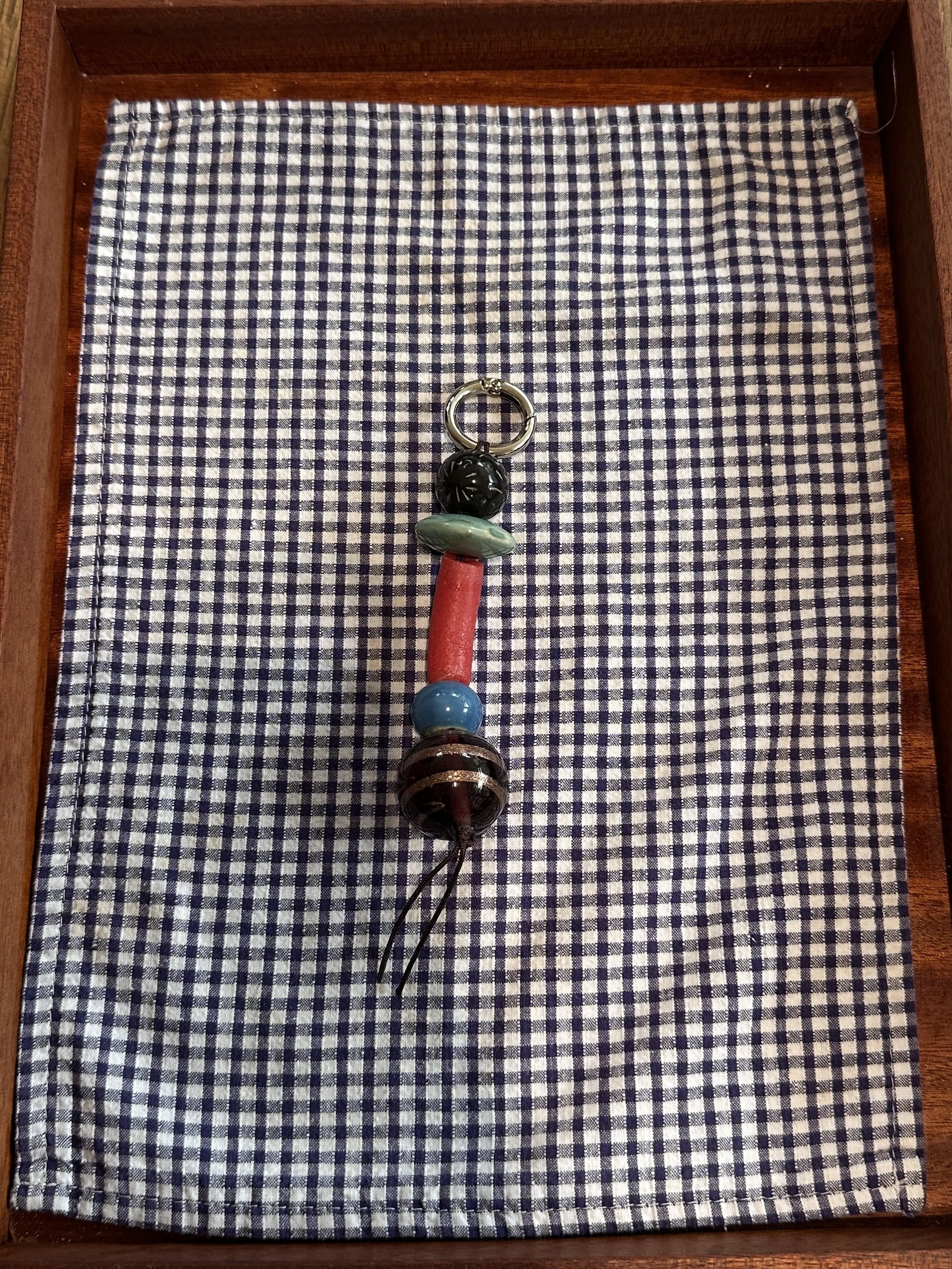 CANDY STACK 02 — Blue Soda Beaded Bag Charm