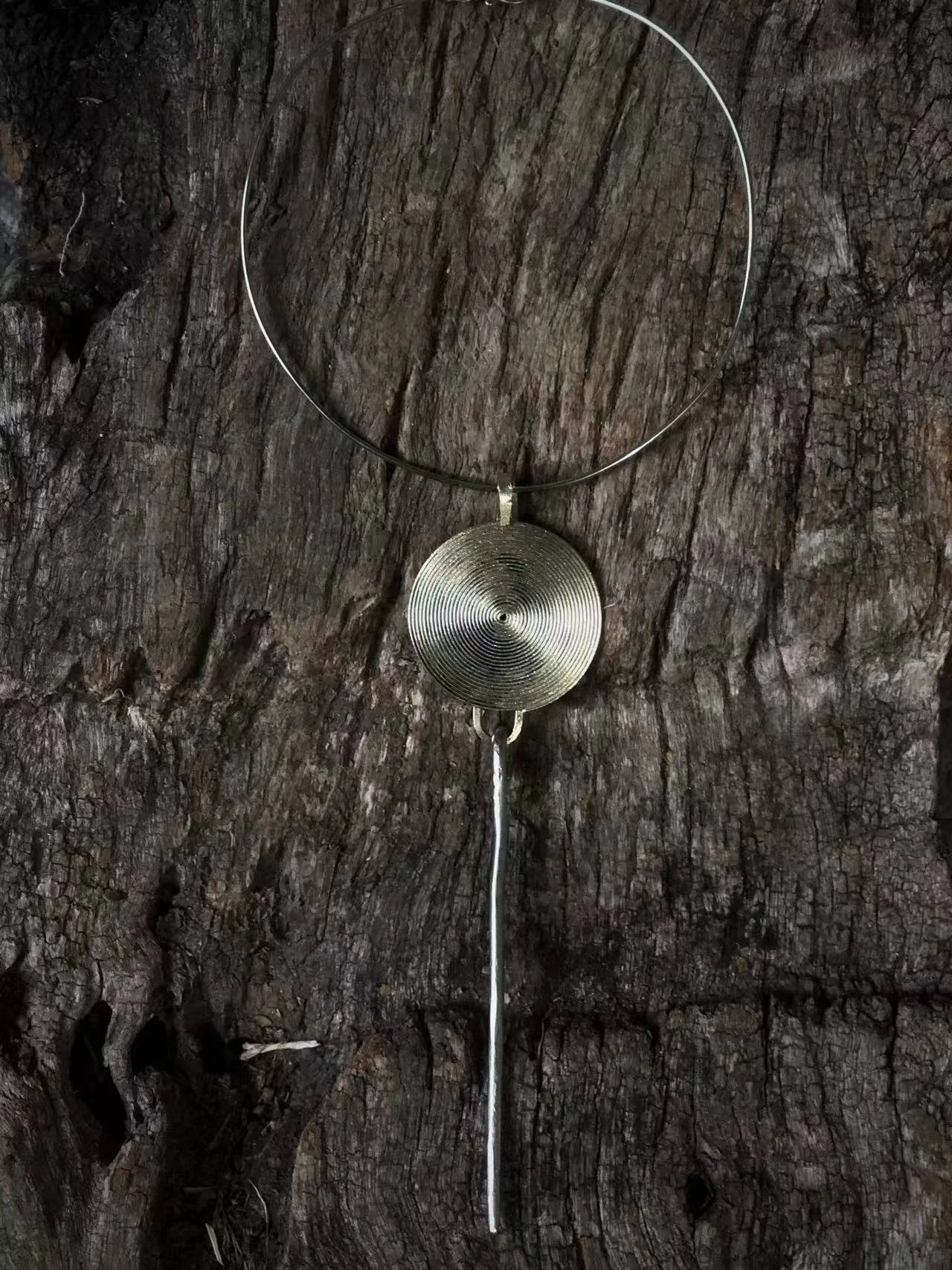 Still Water Ripple Pendant Necklace