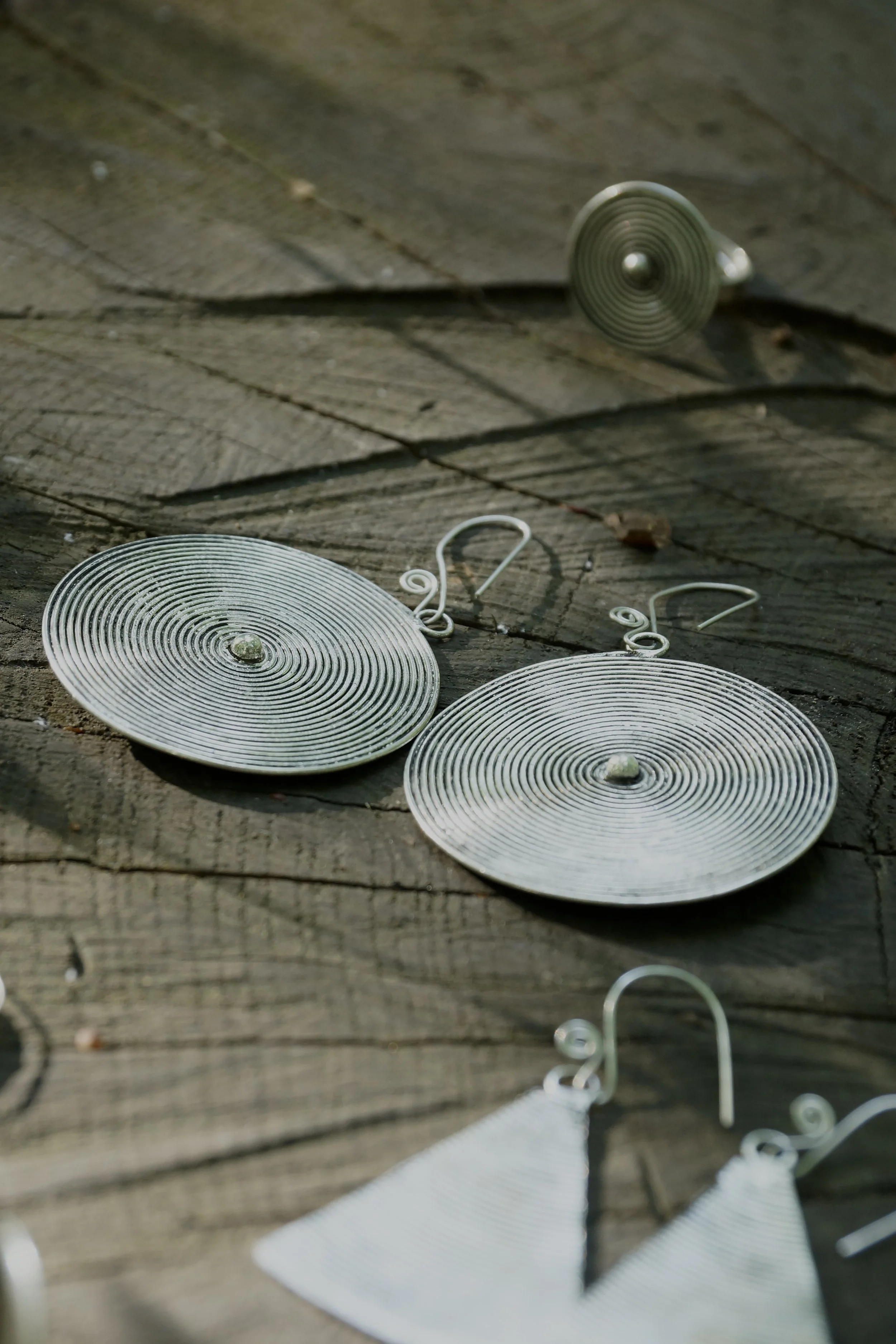 Tree-ring Earrings (L)