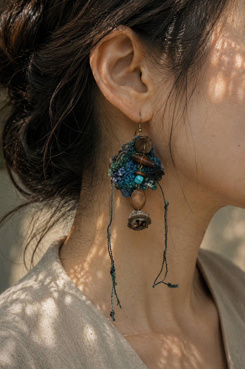 Blue Forest Breeze Earrings